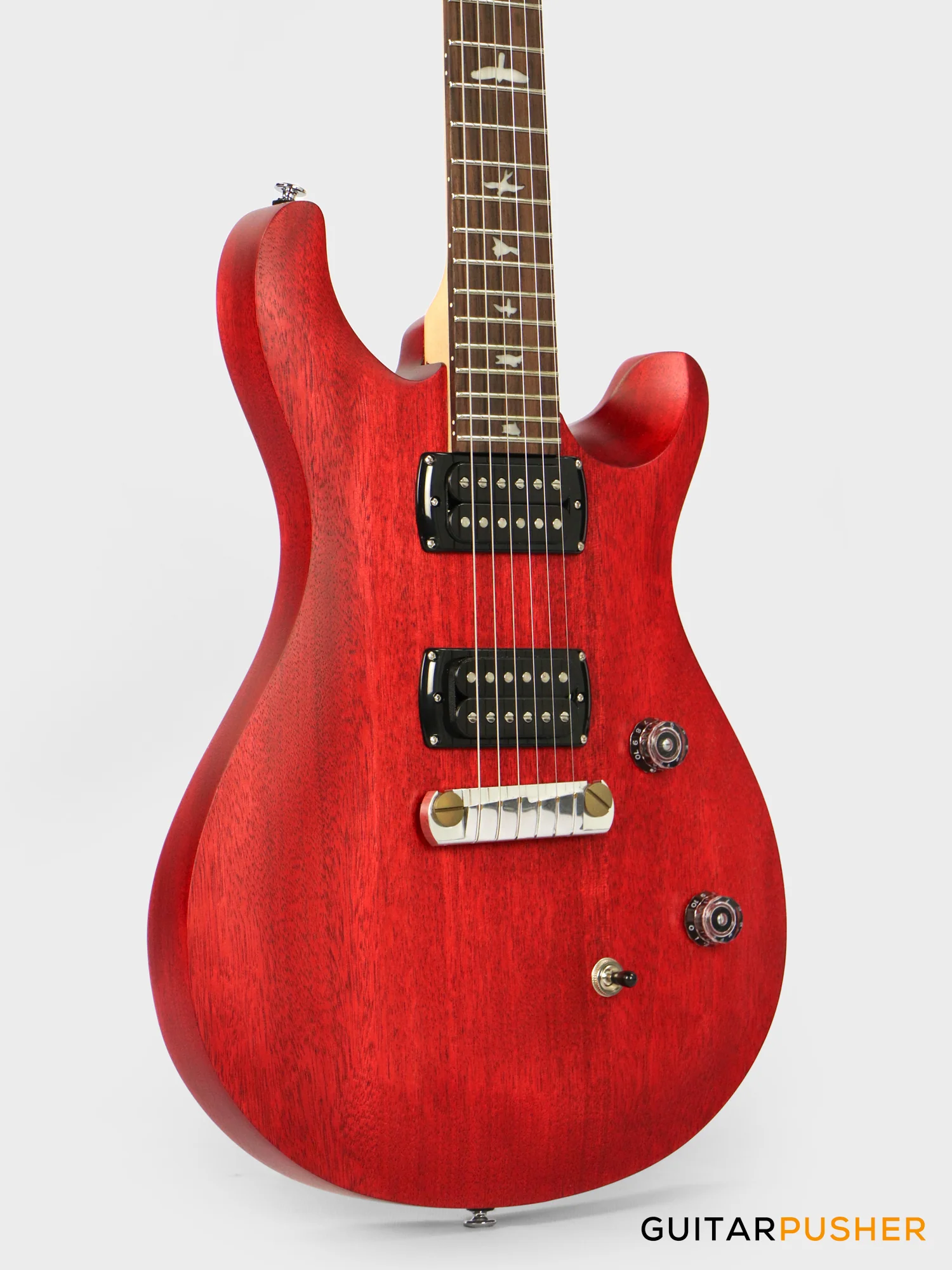PRS Guitars SE Bolt-On CE 24 Standard Satin Stoptail Electric Guitar (Vintage Cherry) - Image 5