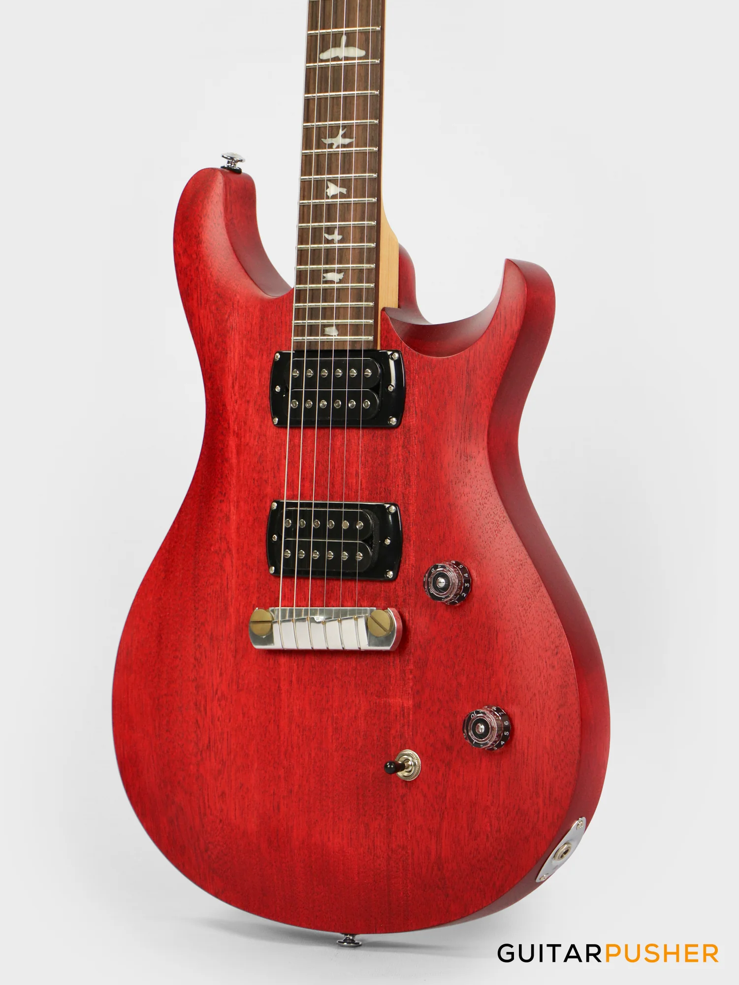 PRS Guitars SE Bolt-On CE 24 Standard Satin Stoptail Electric Guitar (Vintage Cherry) - Image 8