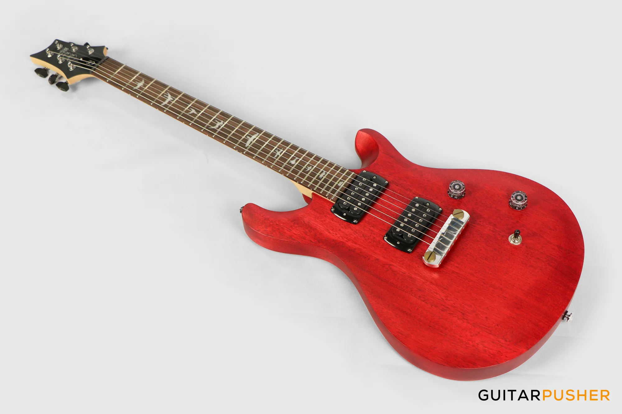 PRS Guitars SE Bolt-On CE 24 Standard Satin Stoptail Electric Guitar (Vintage Cherry) - Image 9