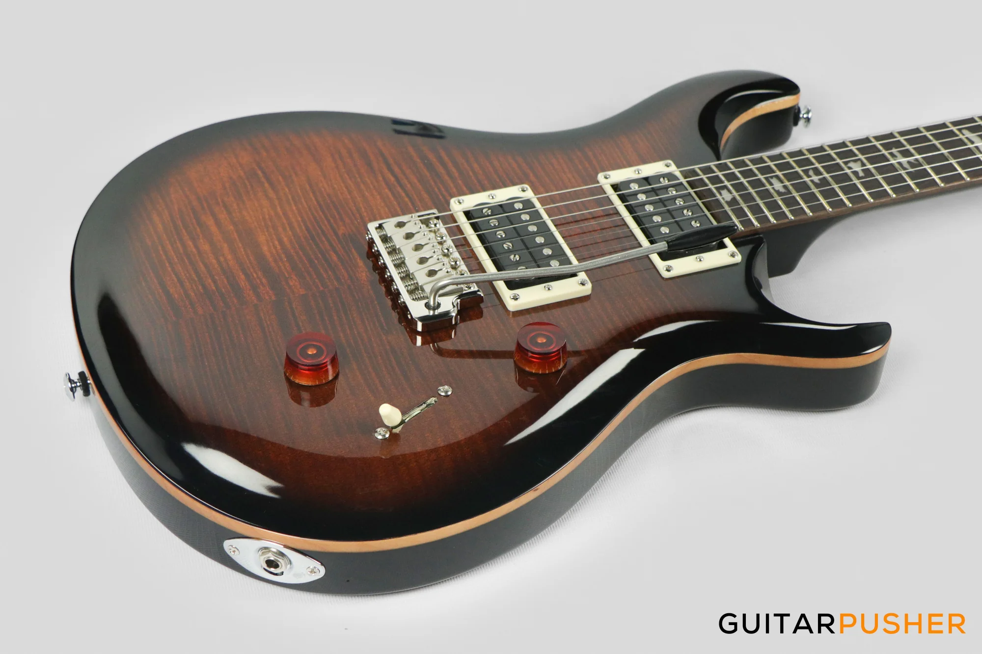 PRS Guitars SE Custom 24 Electric Guitar (Black Gold Burst) - Image 11