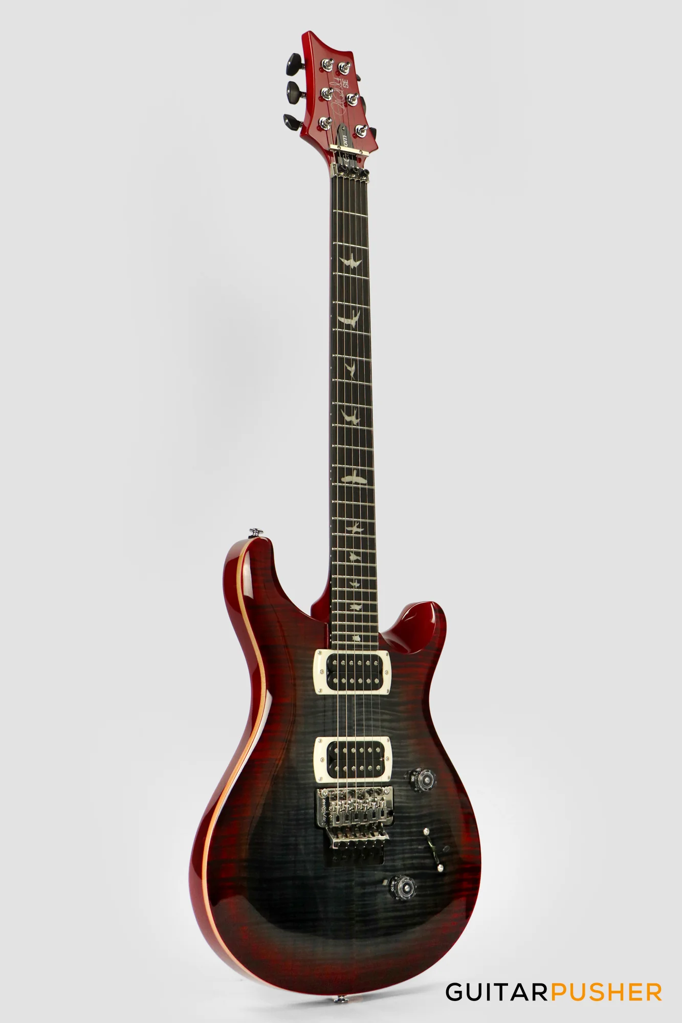 PRS Guitars SE Custom 24 "Floyd" Electric Guitar (Charcoal Cherry Burst) - Image 3