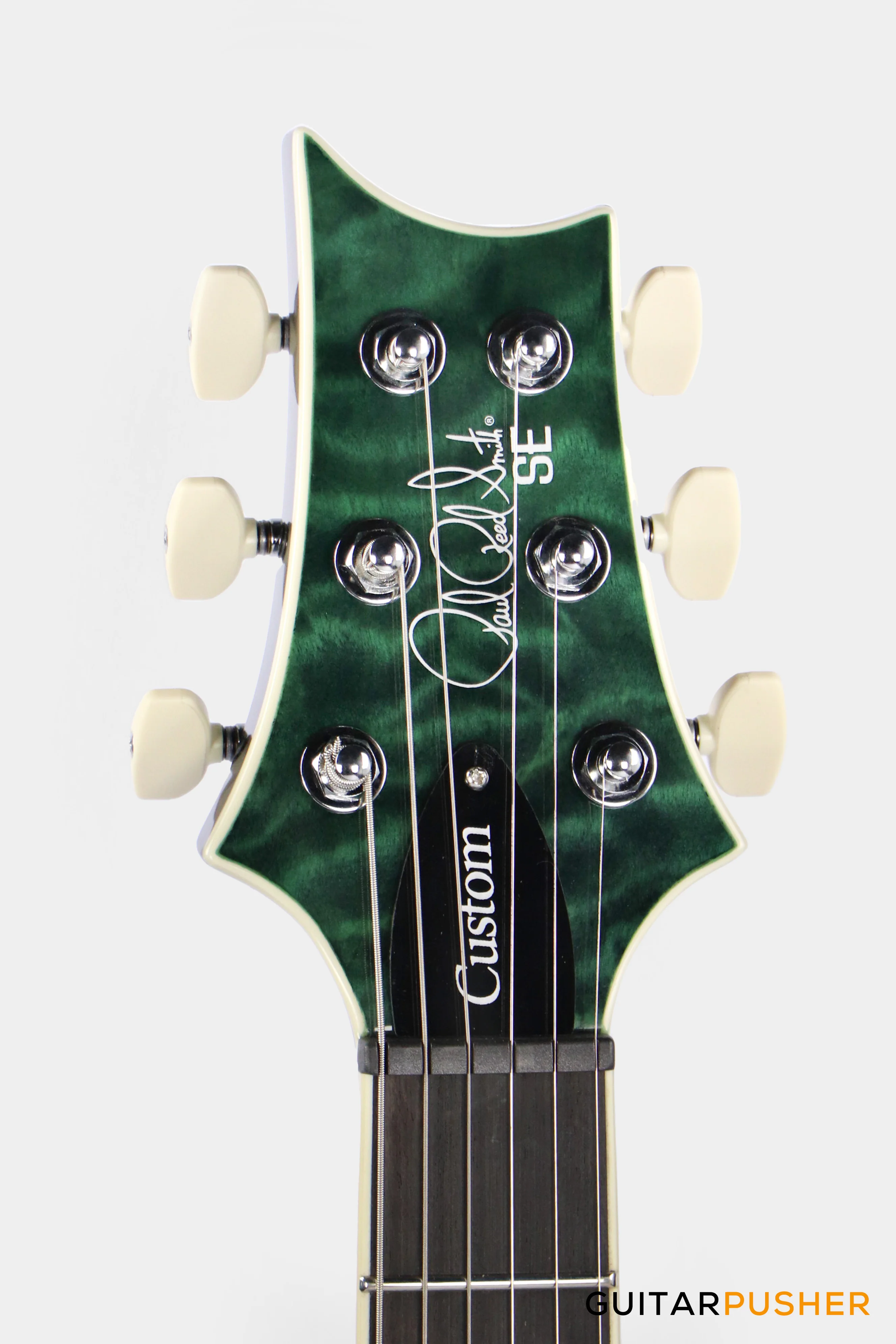 PRS Guitars SE Custom 24 Quilt Electric Guitar (Teal Black) - Image 5