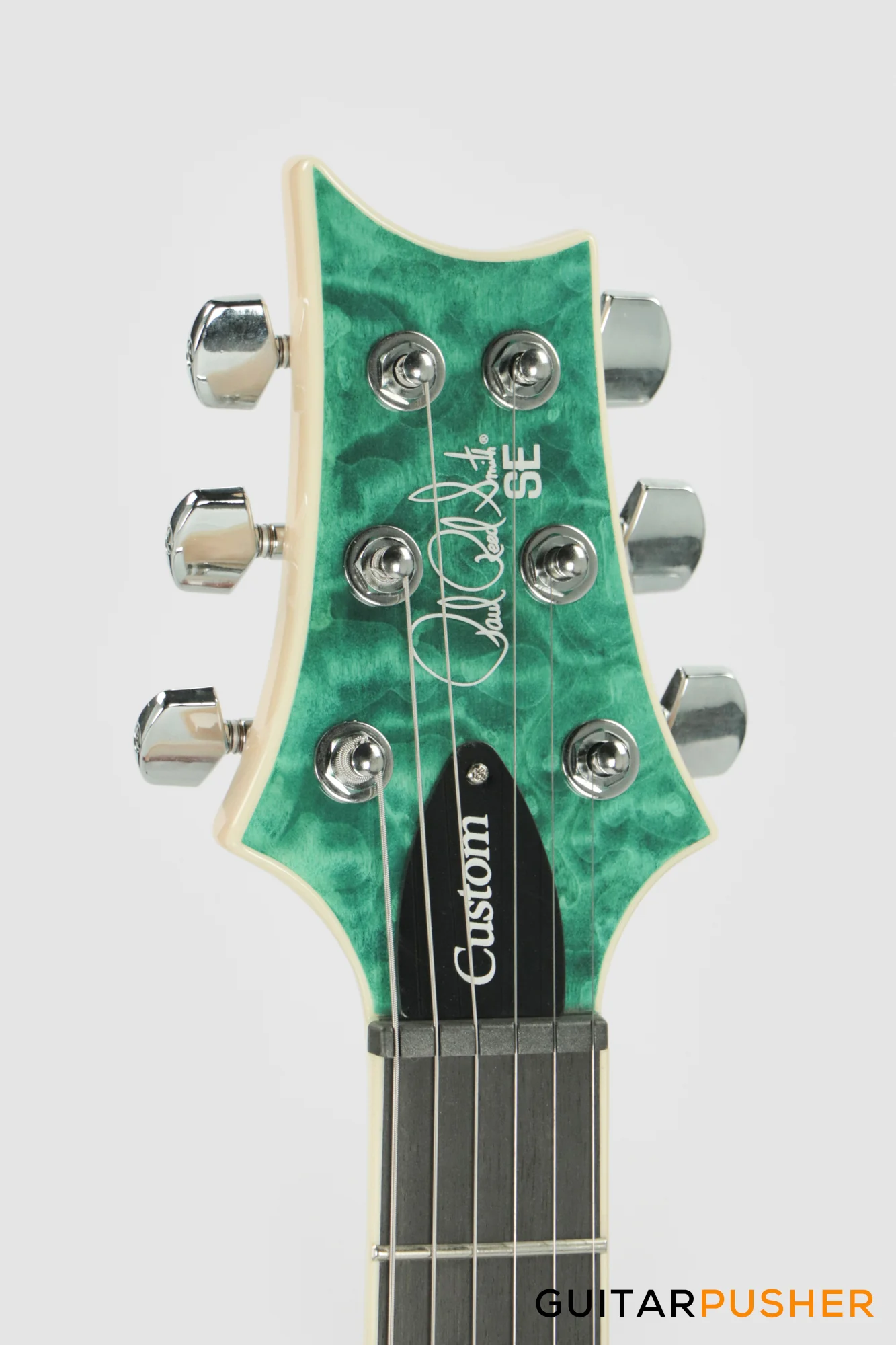 PRS Guitars SE Custom 24 Quilt Electric Guitar (Turquoise) - Image 6