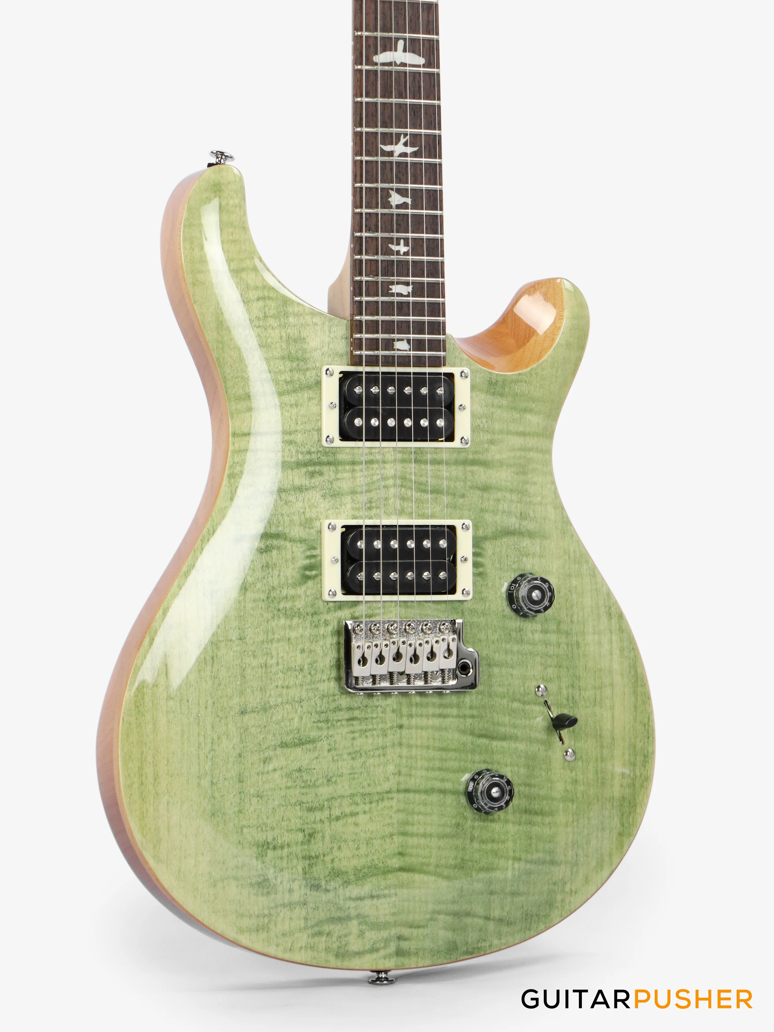 PRS Guitars SE Ltd. Ed. Custom 24 Electric Guitar (Trampas Green) - Image 5
