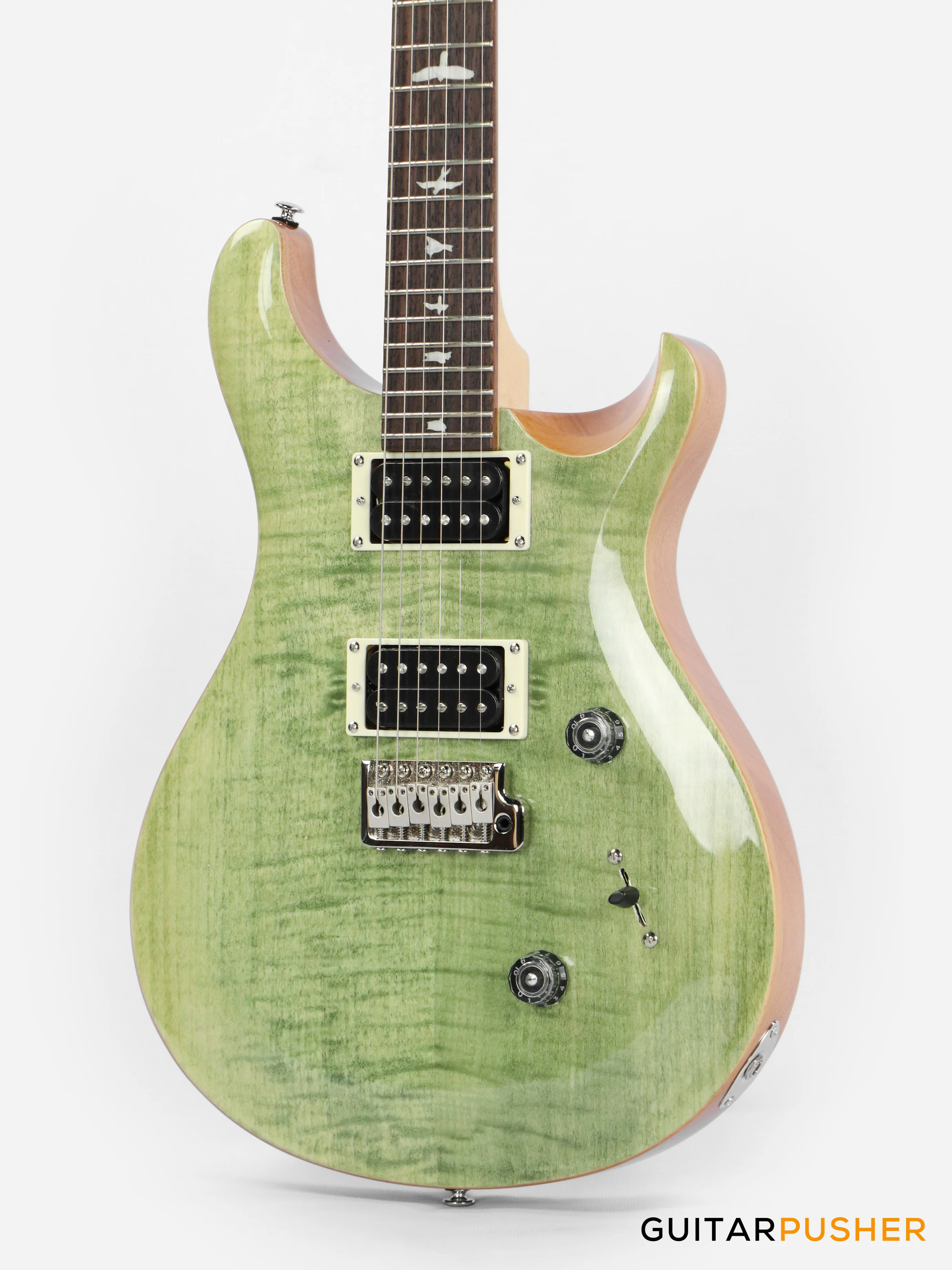 PRS Guitars SE Ltd. Ed. Custom 24 Electric Guitar (Trampas Green) - Image 8