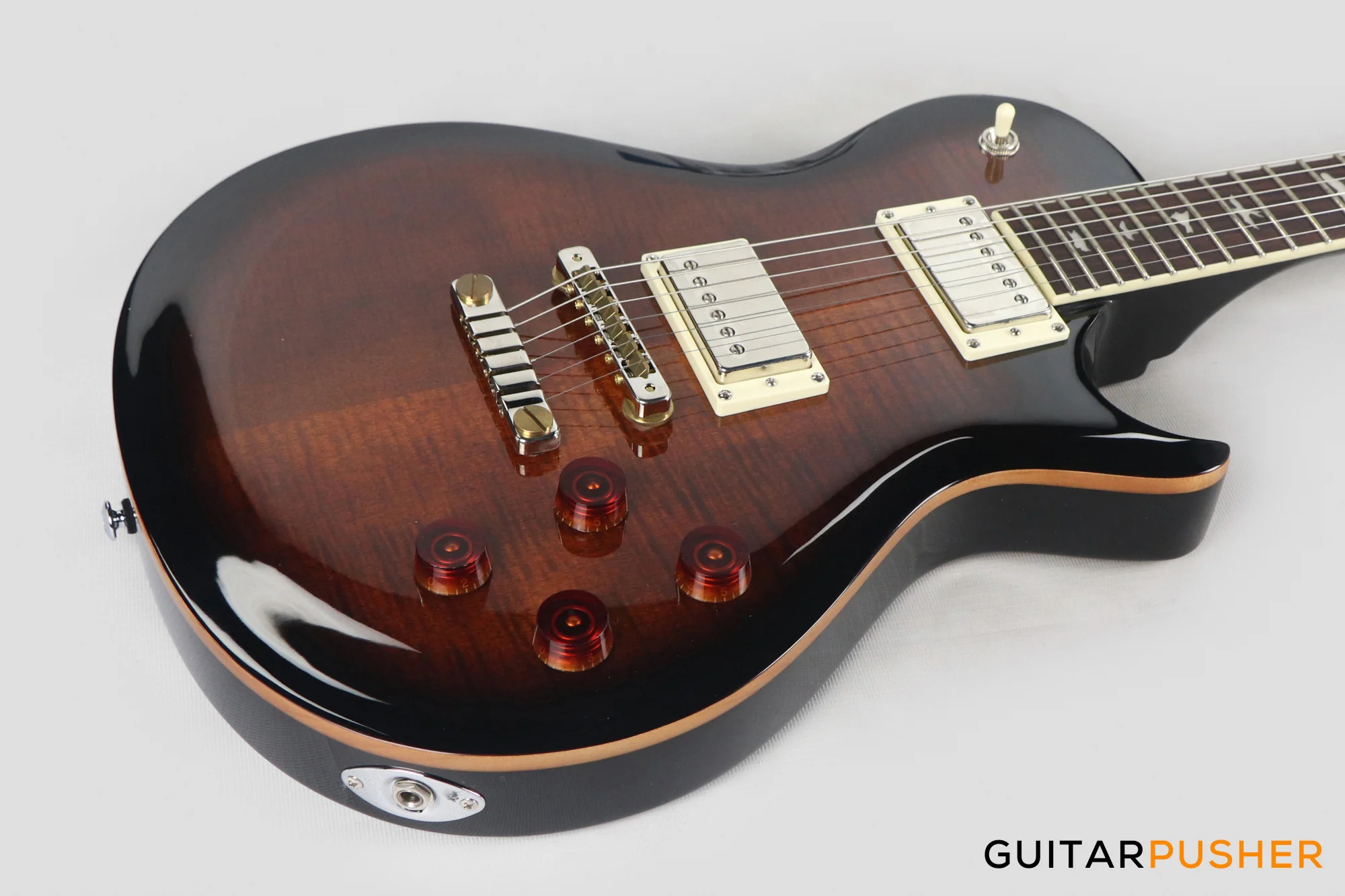 PRS Guitars SE McCarty 594 Singlecut Electric Guitar (Black Gold Burst) - Image 12