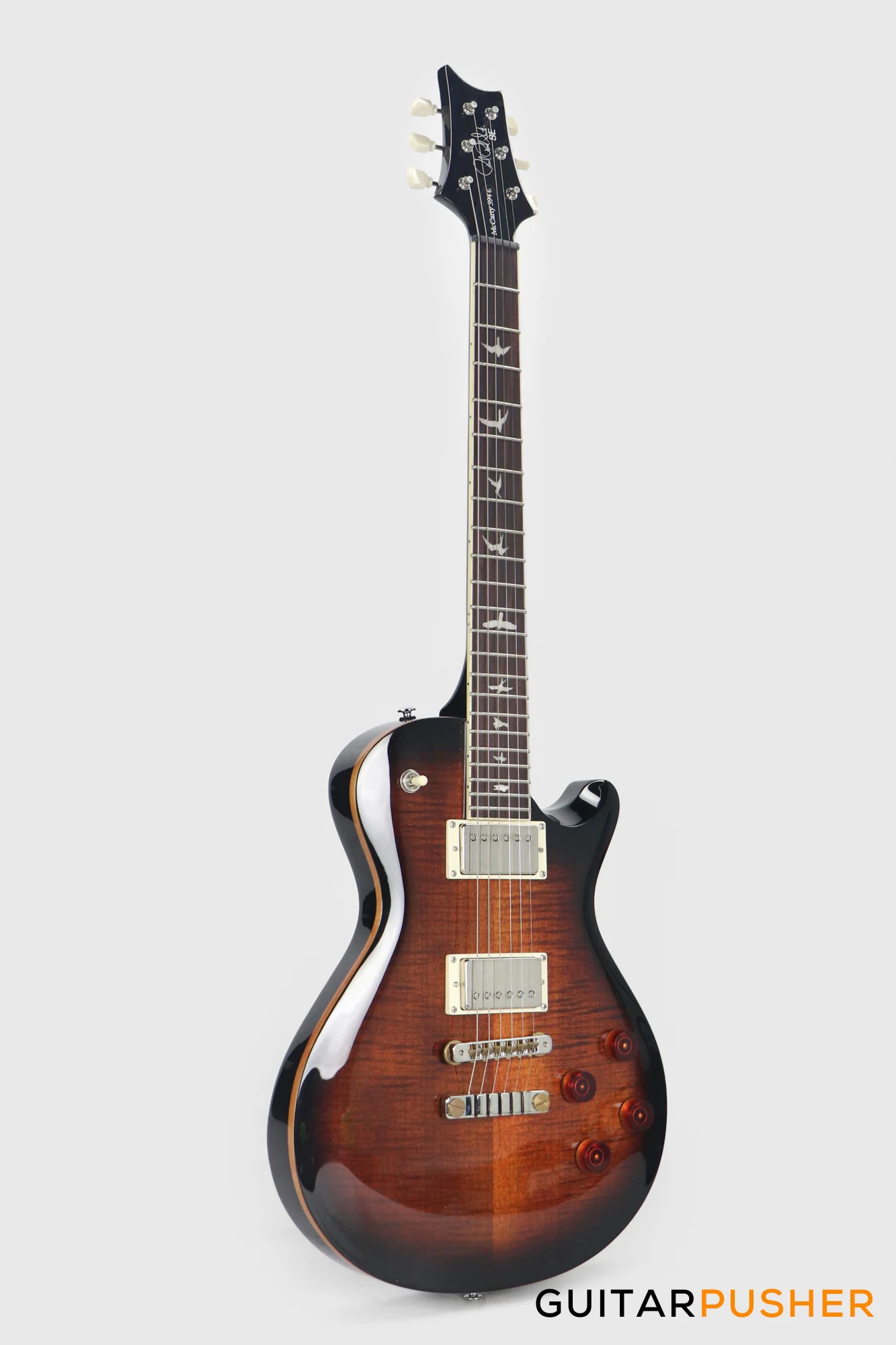 PRS Guitars SE McCarty 594 Singlecut Electric Guitar (Black Gold Burst) - Image 4
