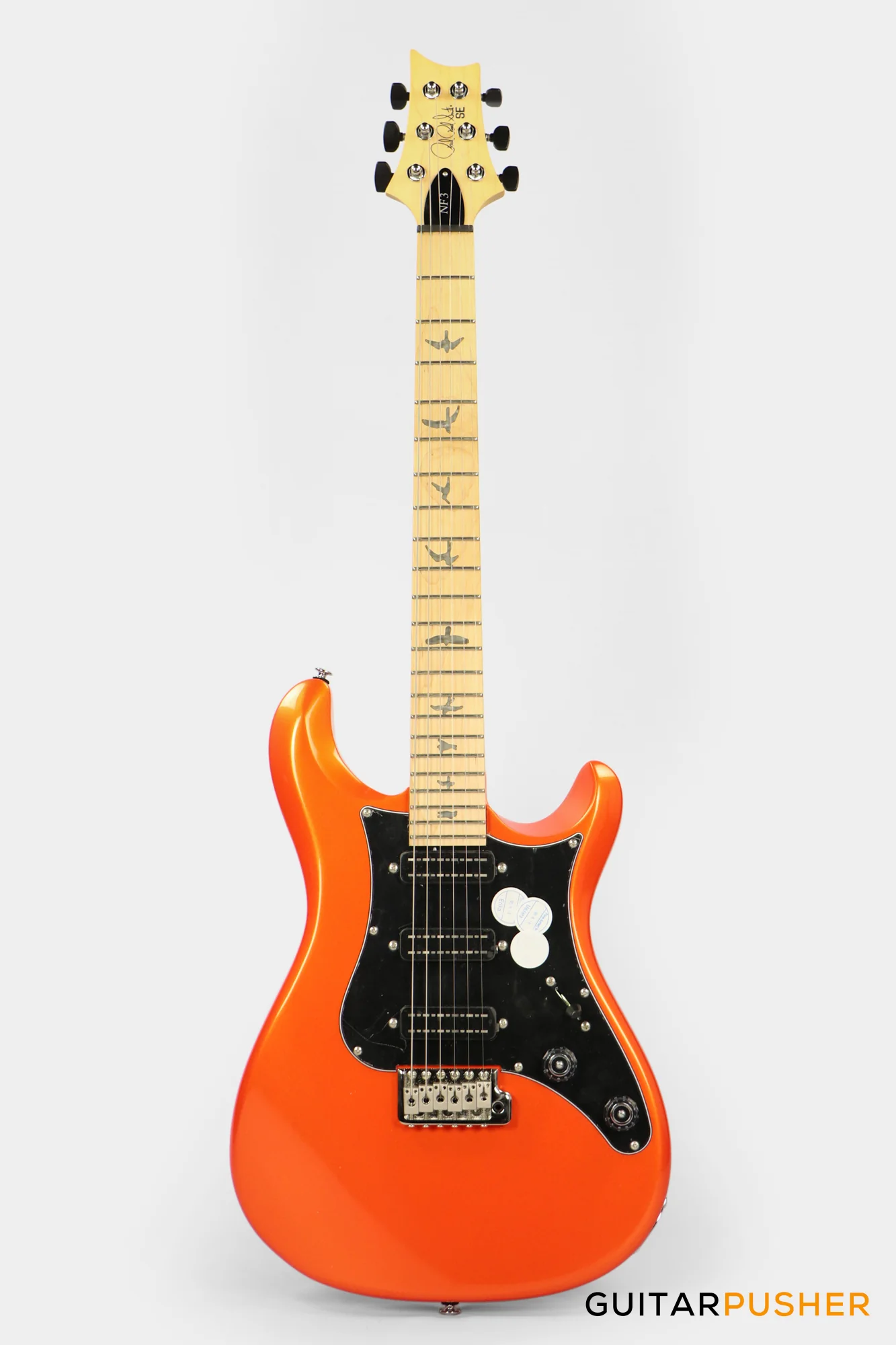 PRS Guitars SE NF3 Electric Guitar w/ Maple Fingerboard (Metallic Orange) - Image 2