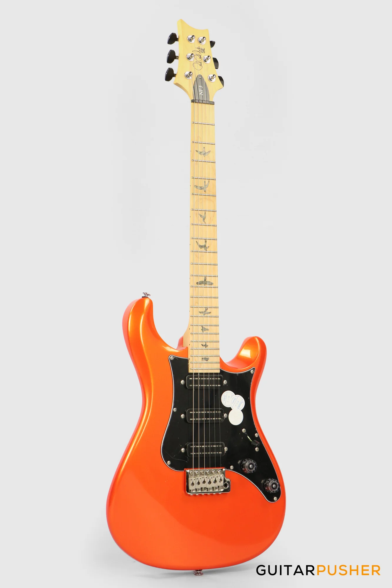 PRS Guitars SE NF3 Electric Guitar w/ Maple Fingerboard (Metallic Orange) - Image 4