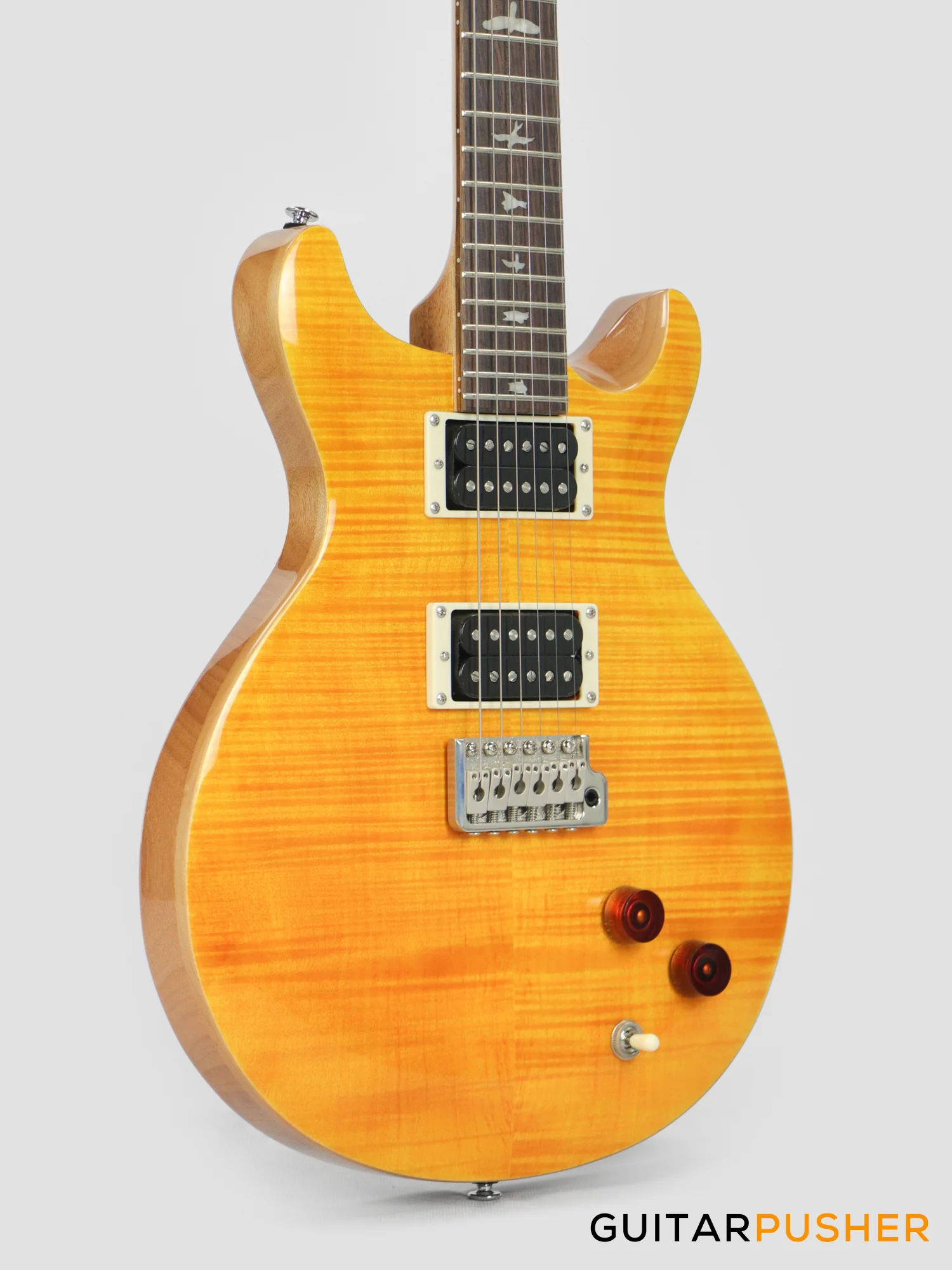 PRS Guitars SE Santana Signature Electric Guitar (Santana Yellow) - Image 4