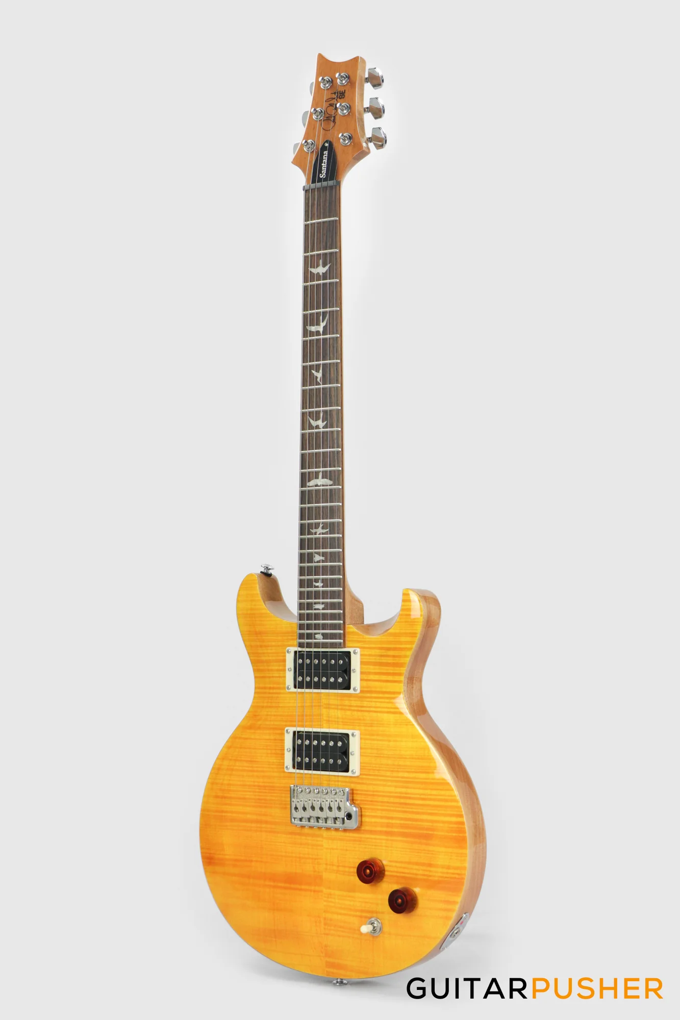 PRS Guitars SE Santana Signature Electric Guitar (Santana Yellow) - Image 7