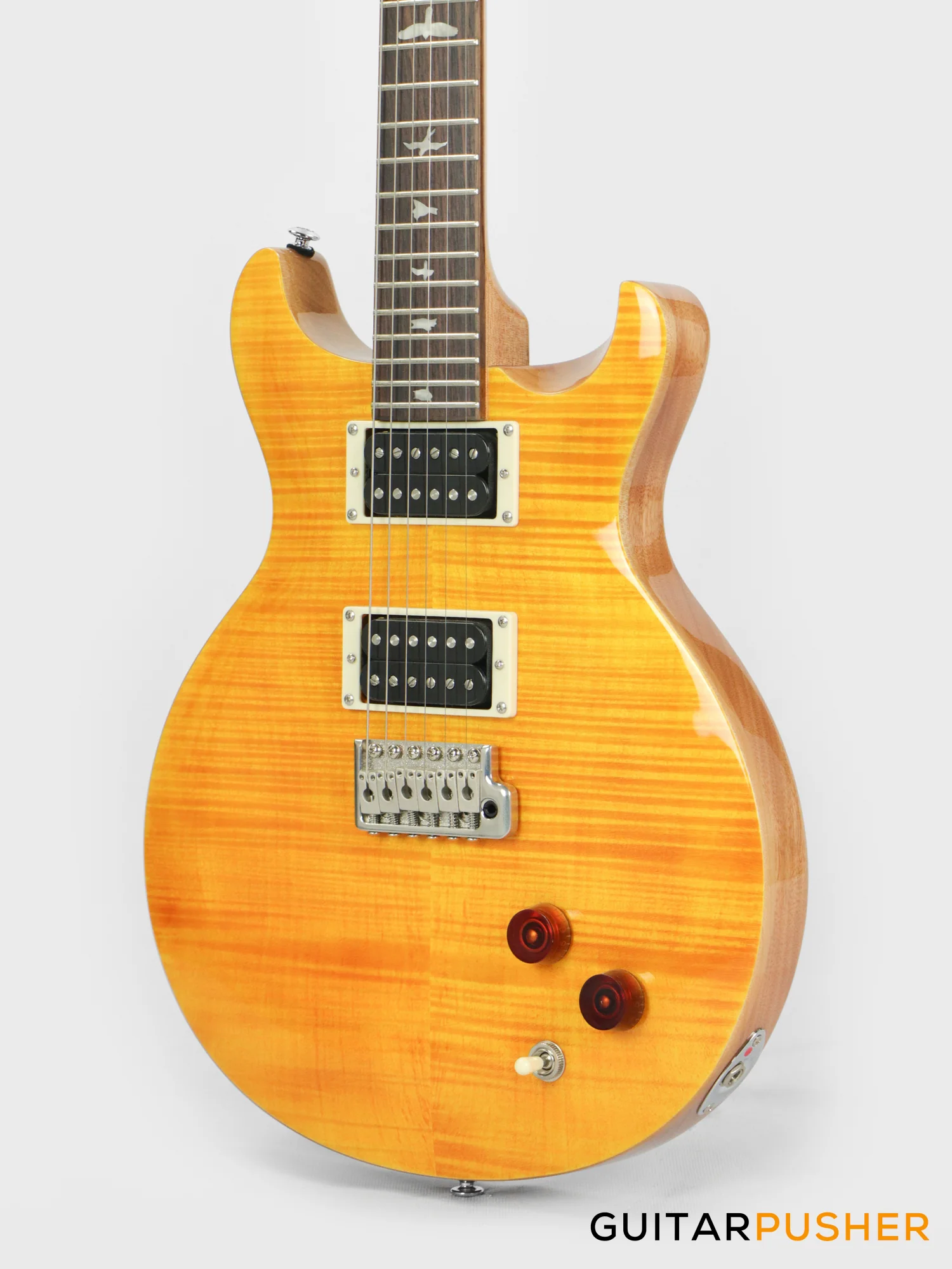 PRS Guitars SE Santana Signature Electric Guitar (Santana Yellow) - Image 8