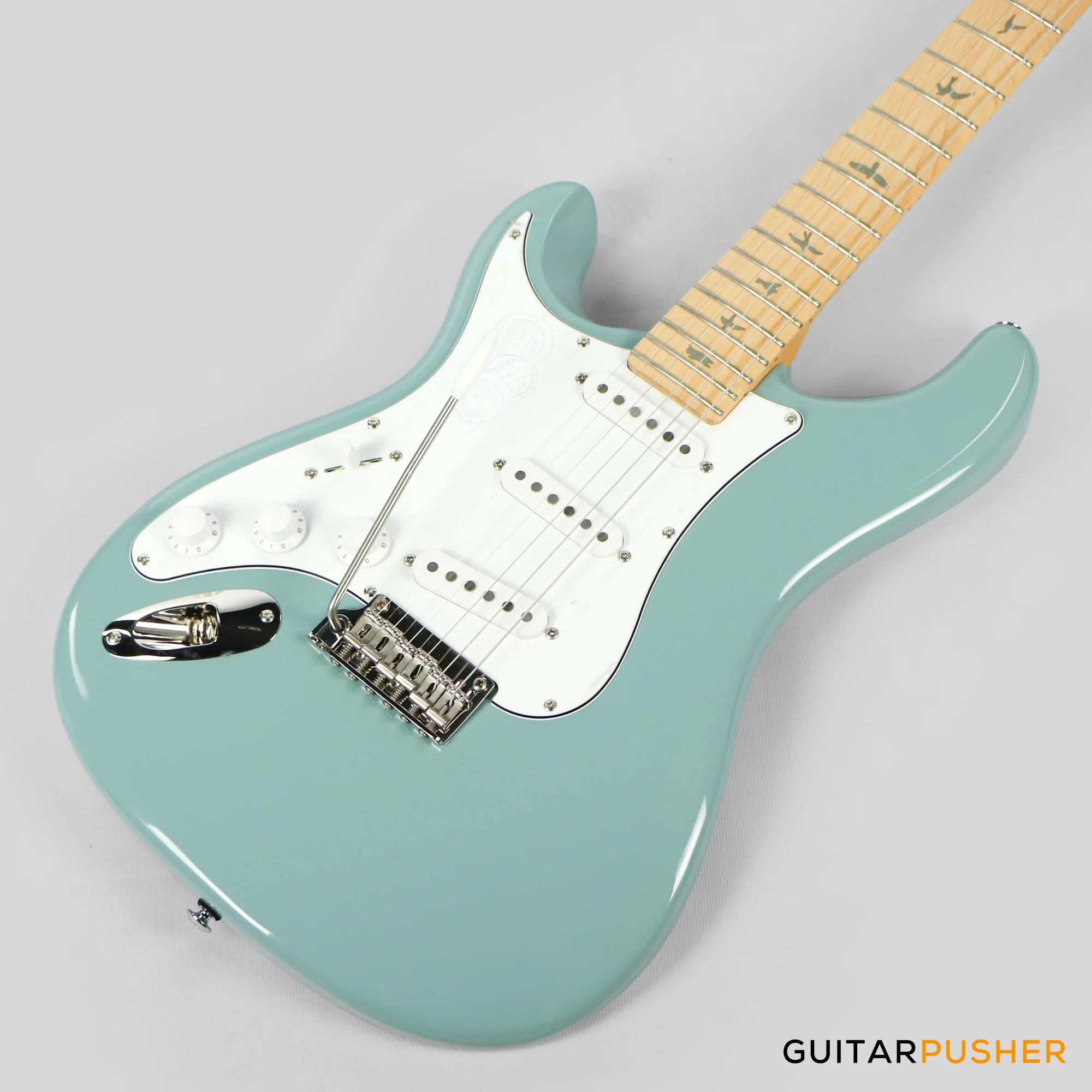 PRS Guitars SE Silver Sky Electric Guitar w/ Maple Fingerboard (Stone Blue) - LEFT HAND - Image 10
