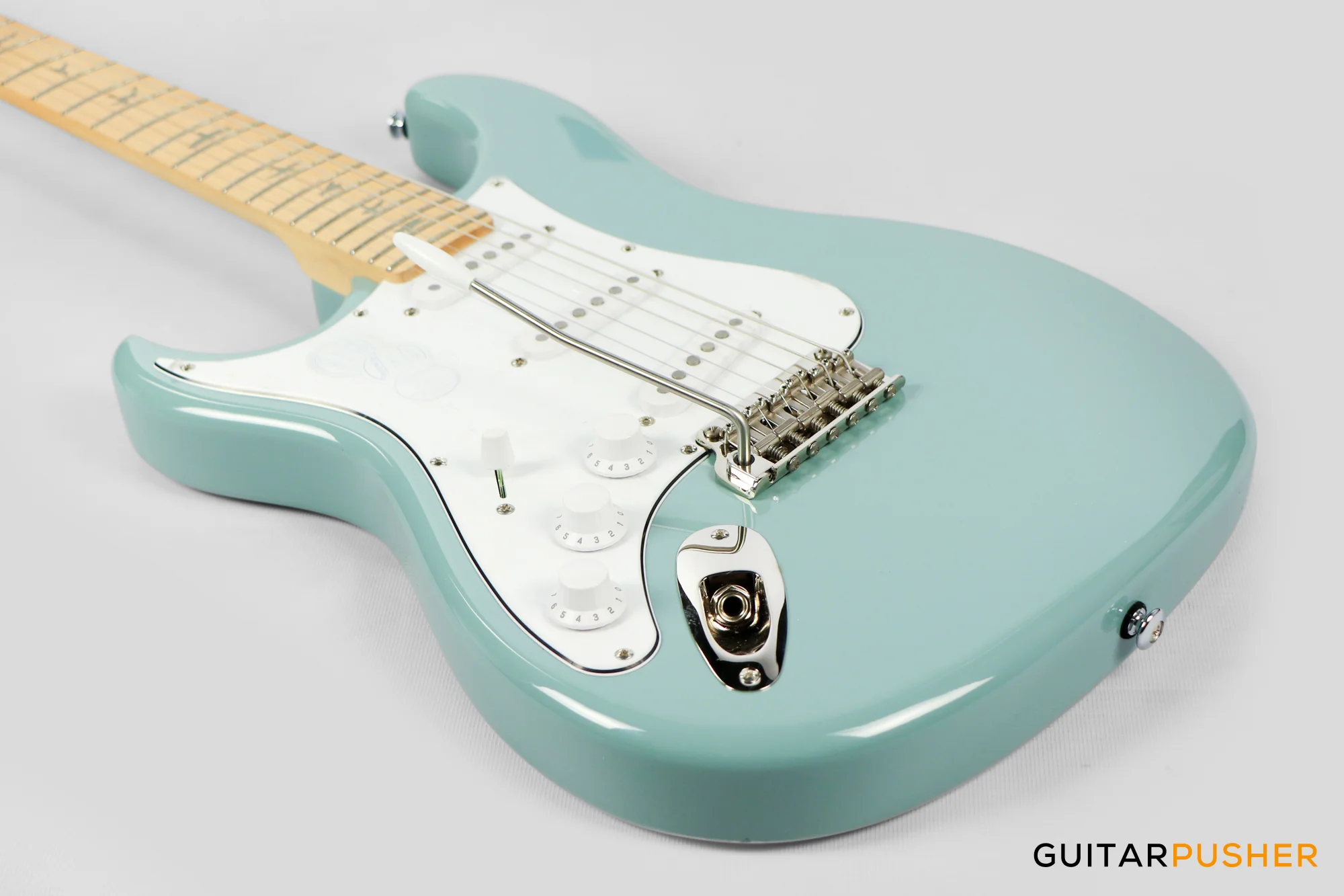 PRS Guitars SE Silver Sky Electric Guitar w/ Maple Fingerboard (Stone Blue) - LEFT HAND - Image 11