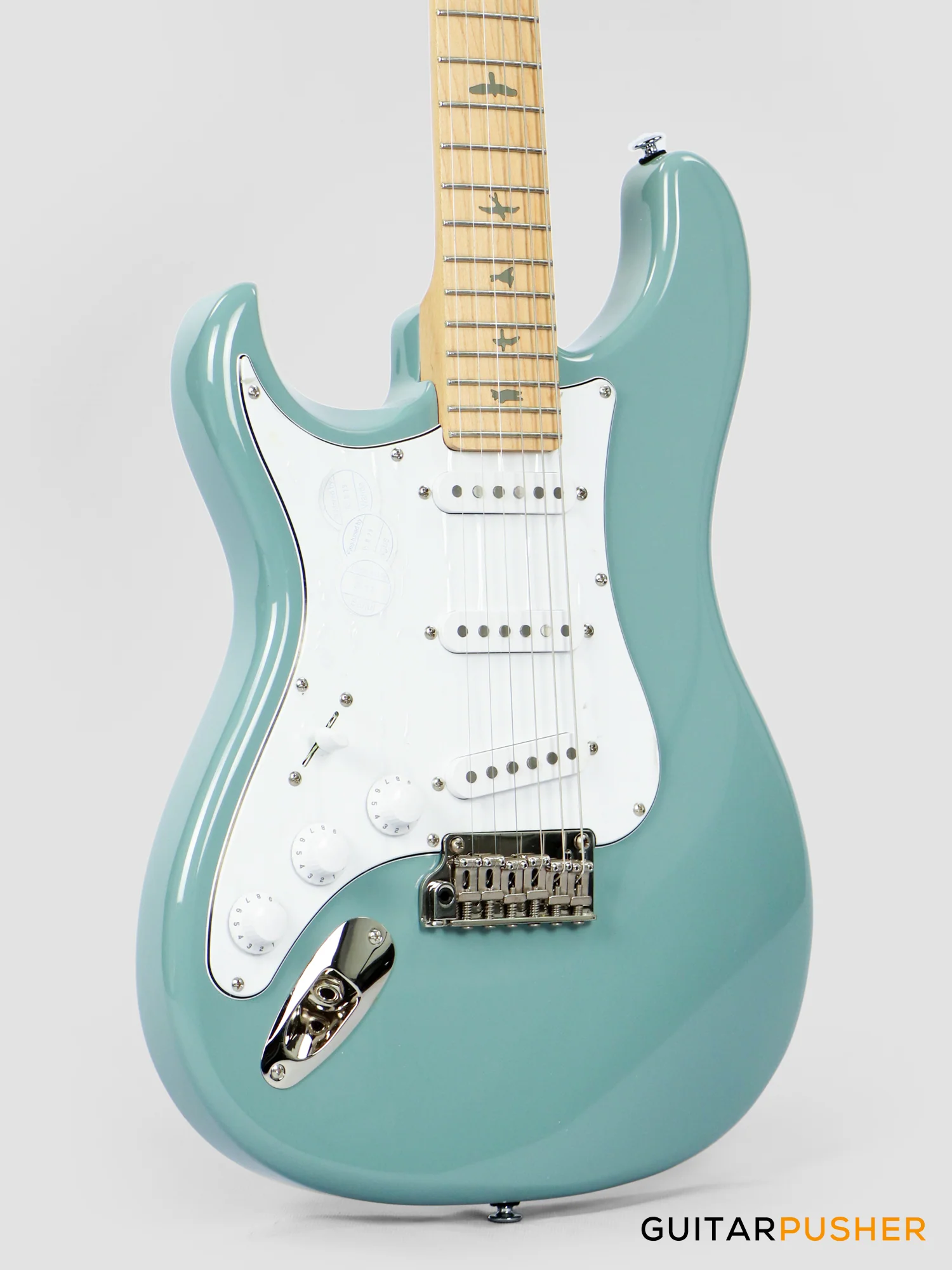 PRS Guitars SE Silver Sky Electric Guitar w/ Maple Fingerboard (Stone Blue) - LEFT HAND - Image 5
