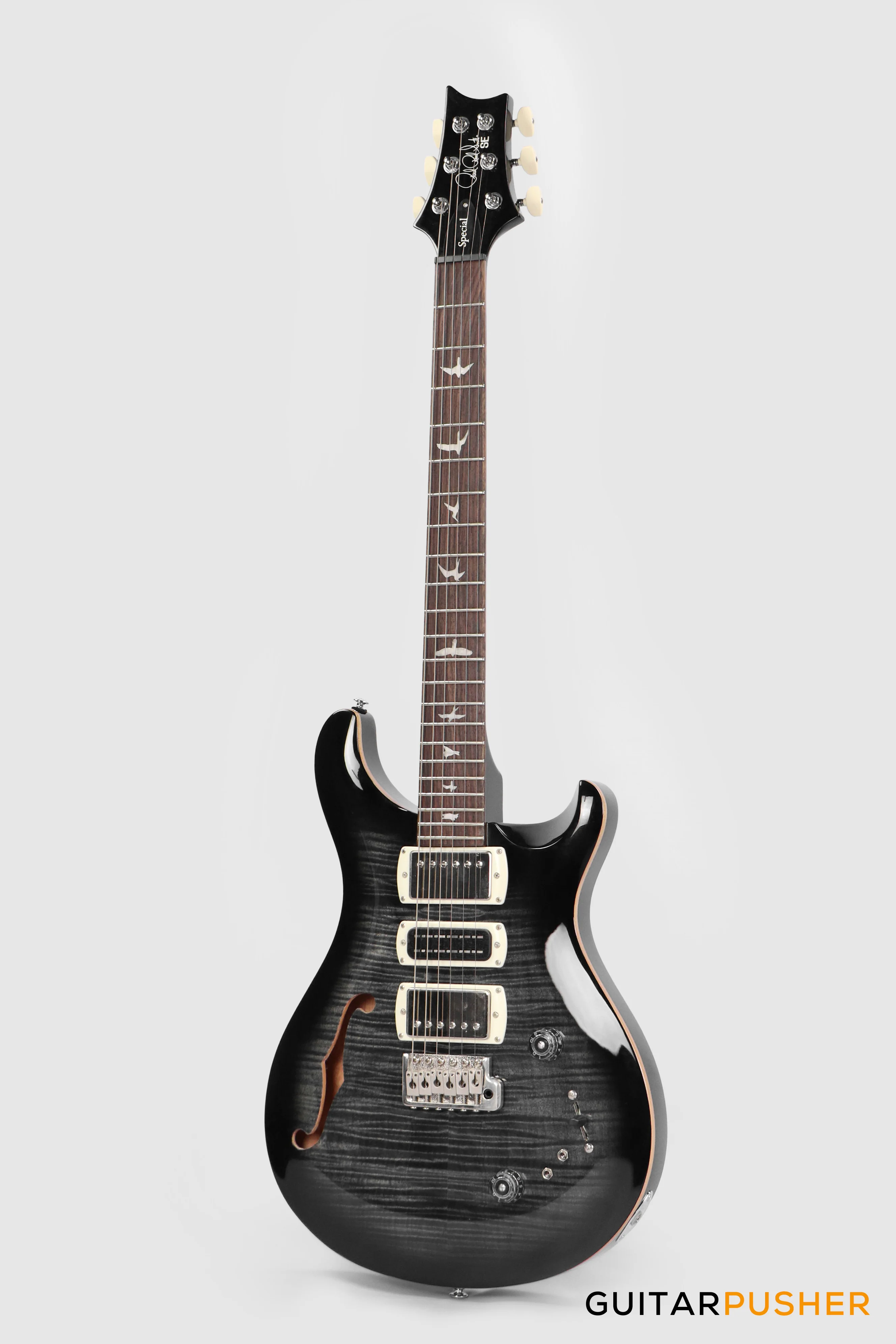 PRS Guitars SE Special Semi-Hollow Electric Guitar (Charcoal Burst) - Image 11