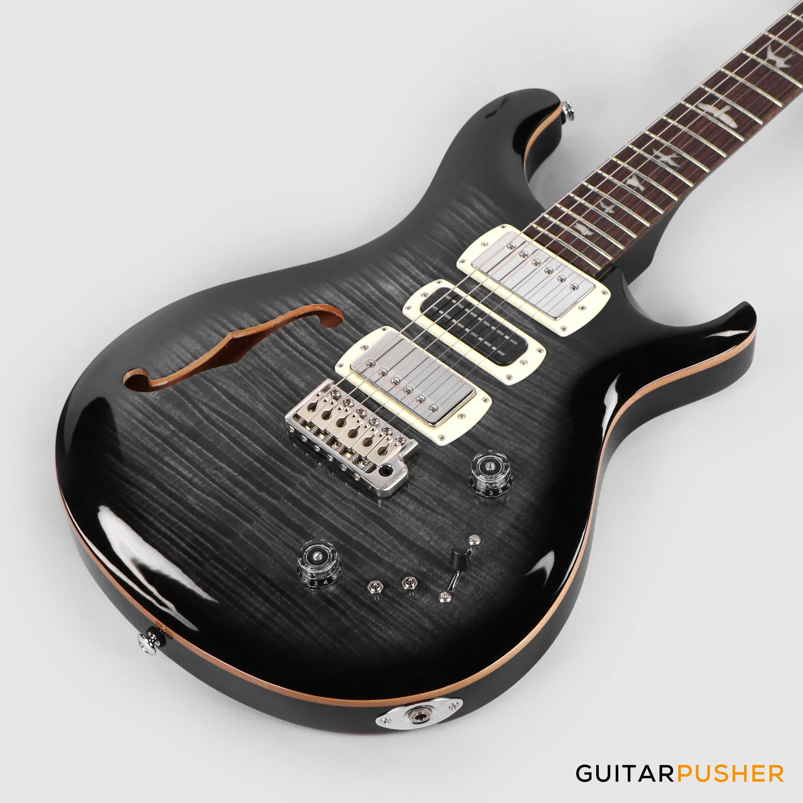 PRS Guitars SE Special Semi-Hollow Electric Guitar (Charcoal Burst) - Image 4