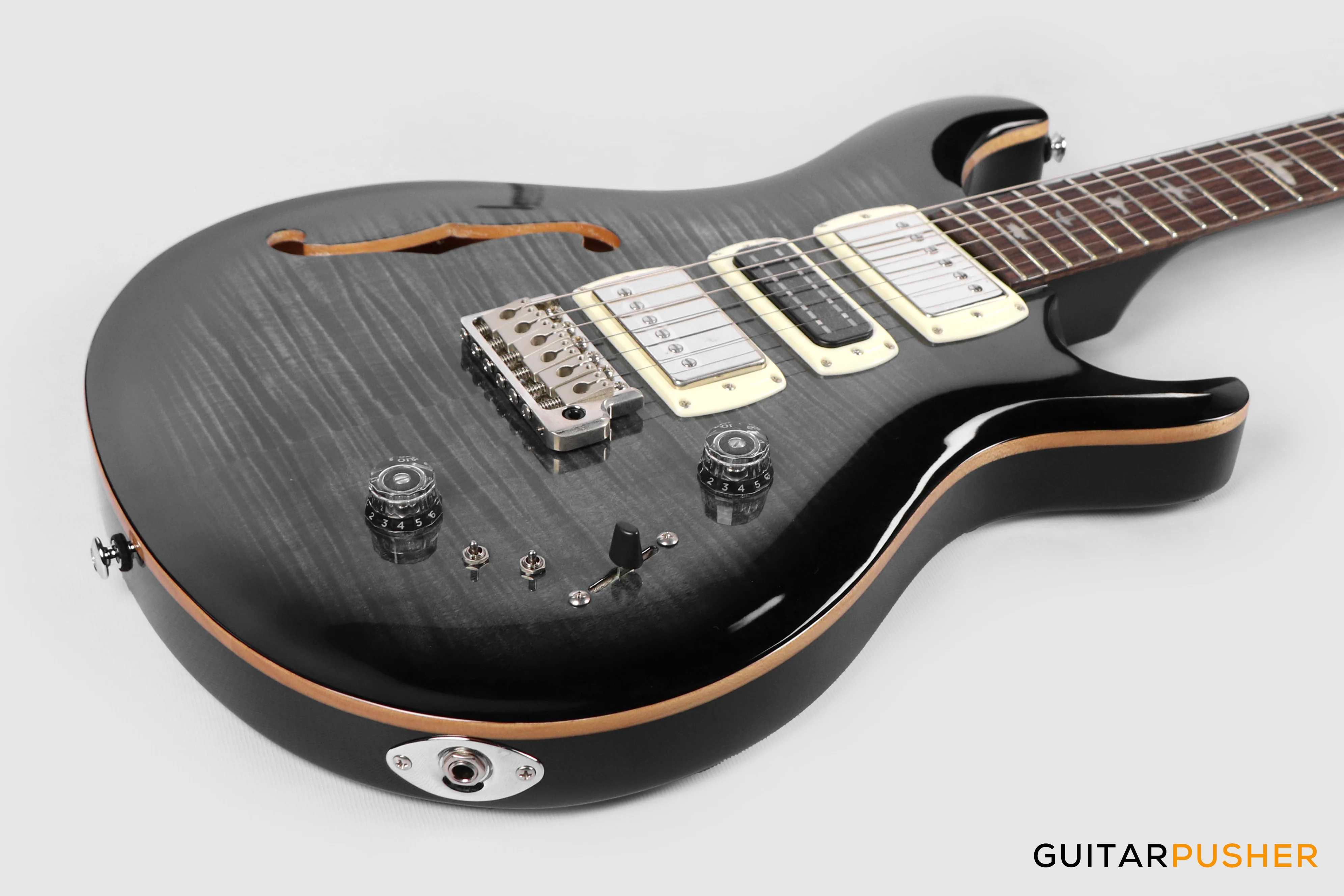 PRS Guitars SE Special Semi-Hollow Electric Guitar (Charcoal Burst) - Image 5