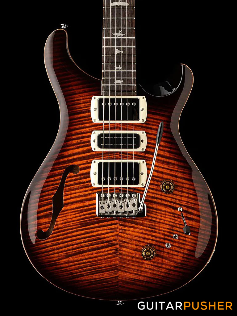 PRS Guitars SE Special Semi-Hollow Electric Guitar (Orange Tiger Smokeburst)