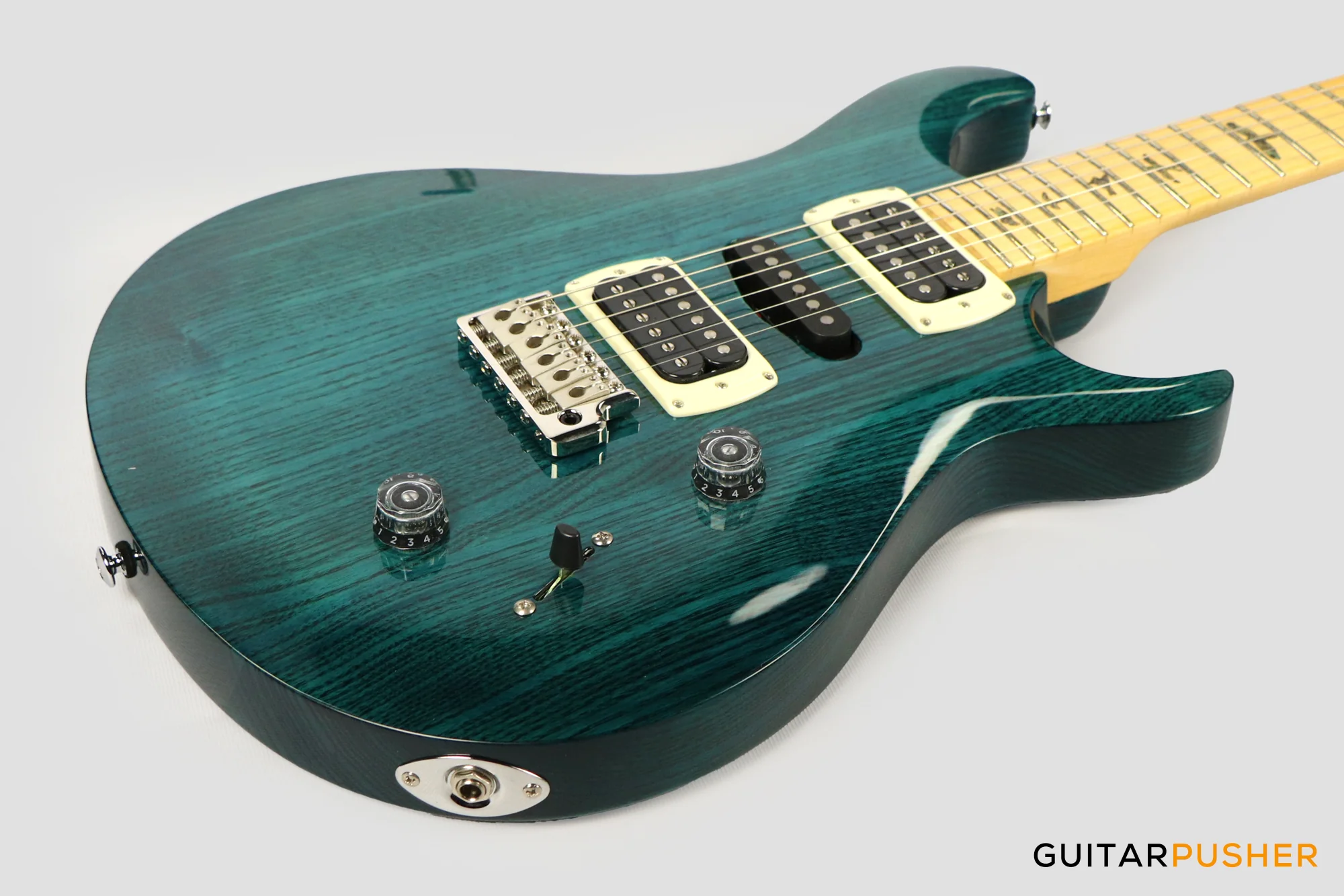 PRS Guitars SE Swamp Ash Special Electric Guitar (Iri Blue) - Image 11