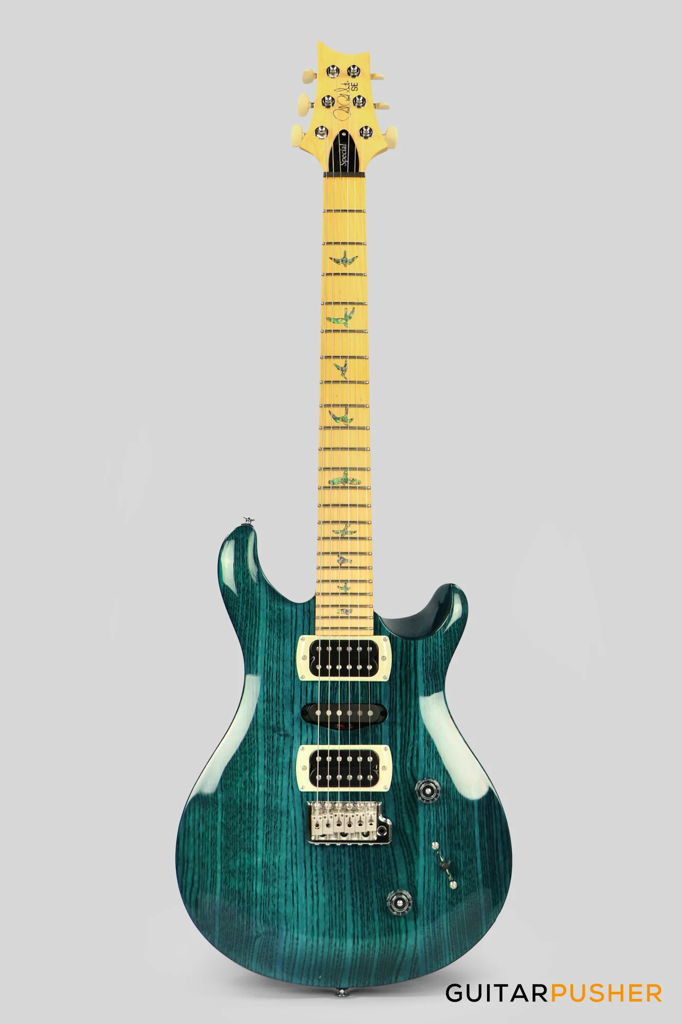 PRS Guitars SE Swamp Ash Special Electric Guitar (Iri Blue) - Image 2