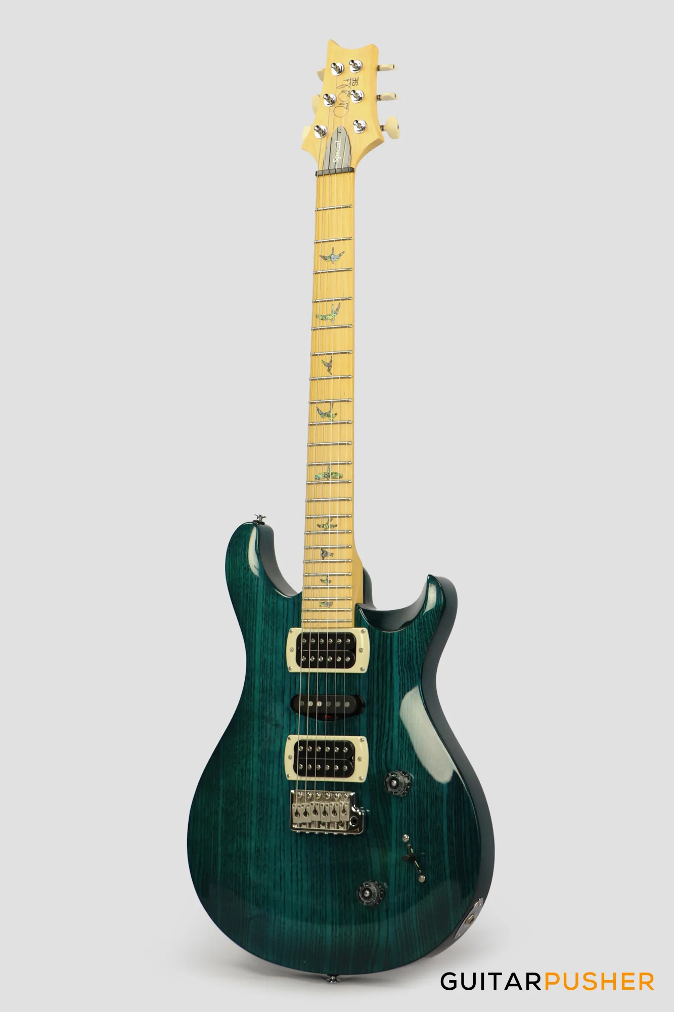 PRS Guitars SE Swamp Ash Special Electric Guitar (Iri Blue) - Image 7