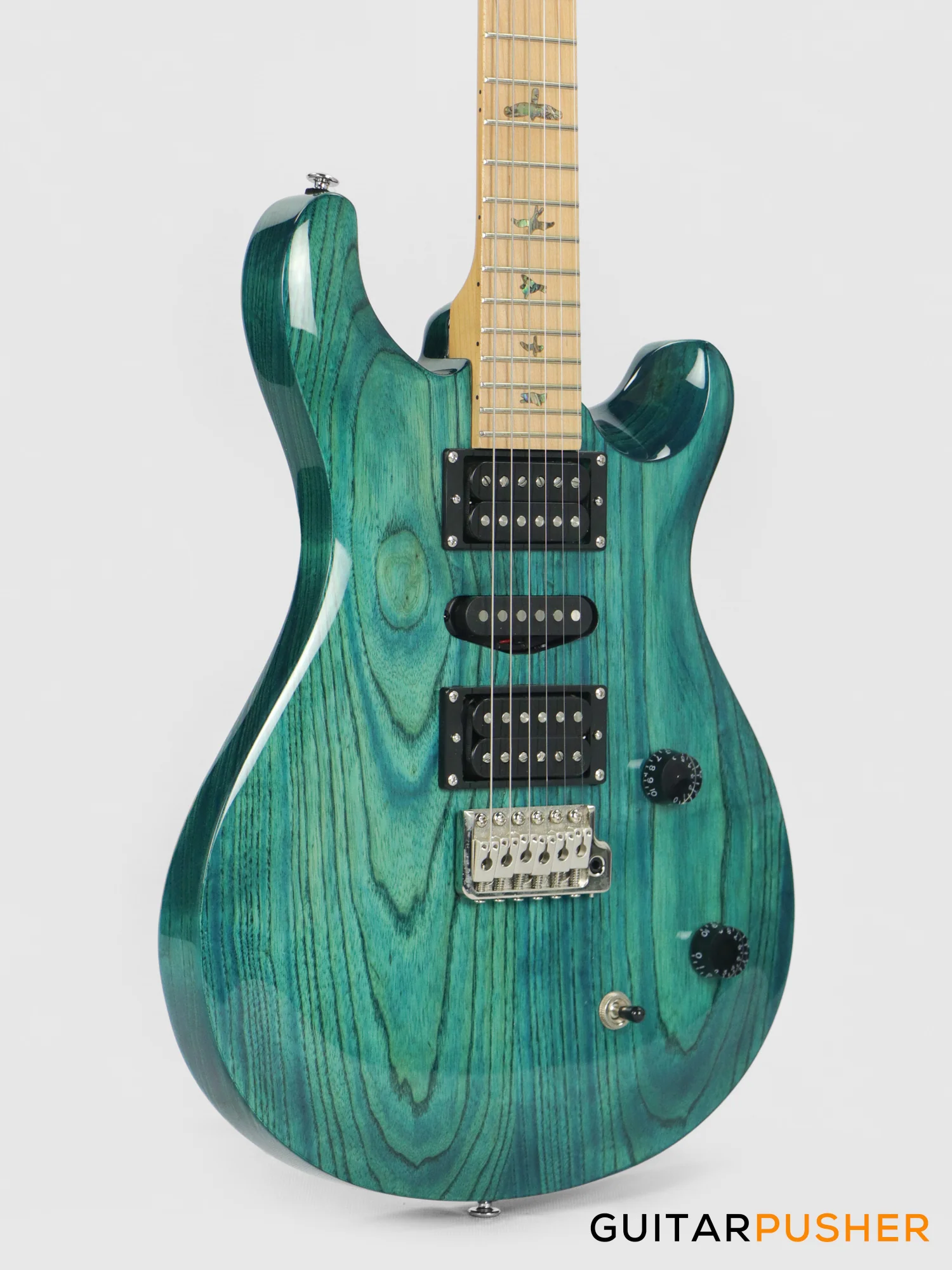 PRS Guitars SE Swamp Ash Special Electric Guitar (Iri Blue) - Image 4