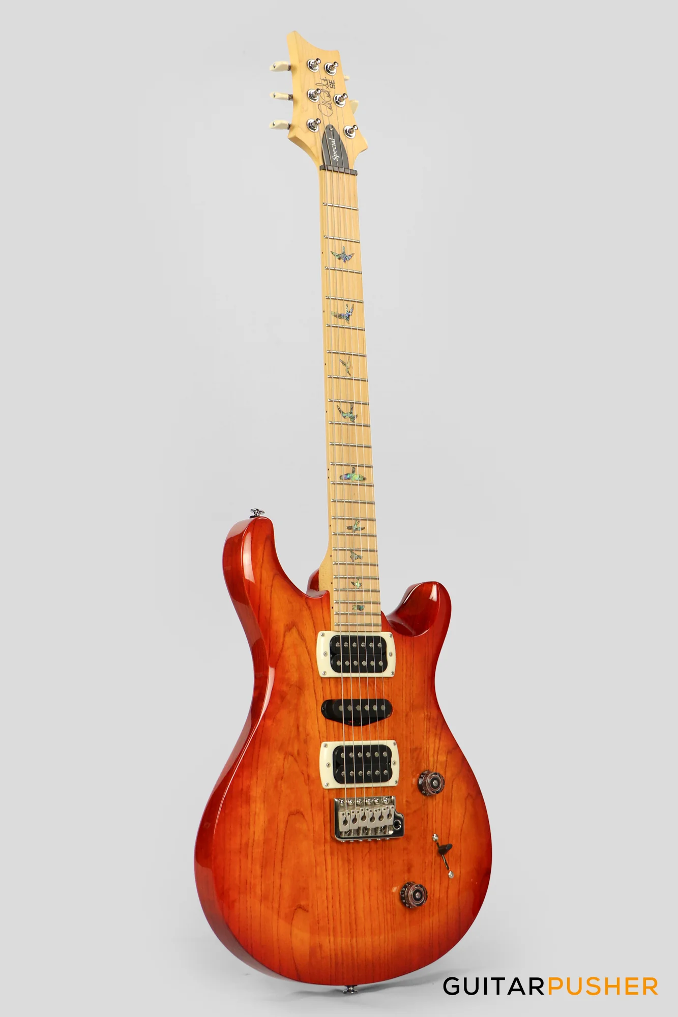 PRS Guitars SE Swamp Ash Special Electric Guitar (Vintage Sunburst) - Image 4