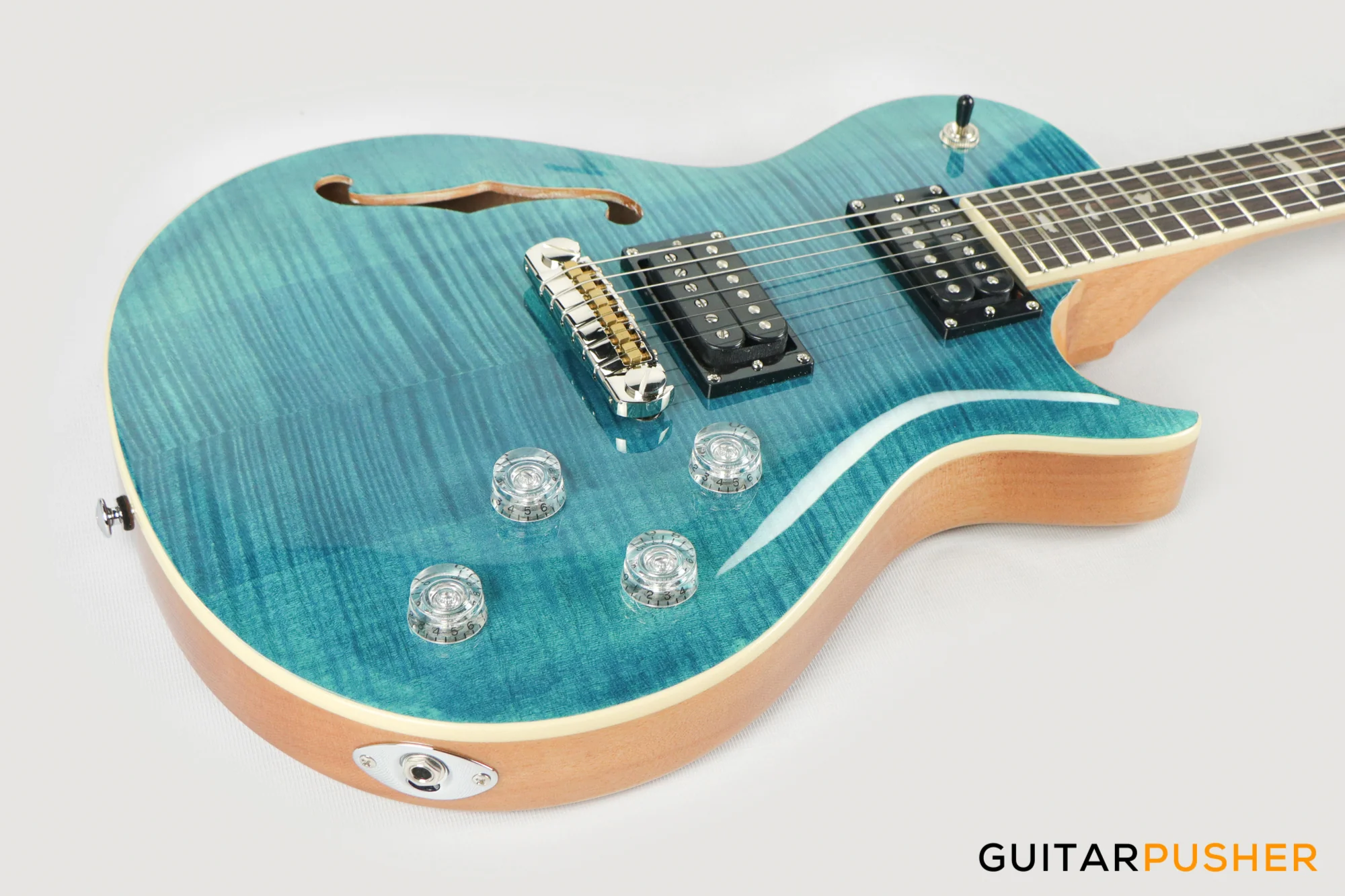 PRS Guitars SE Zach Myers Signature Semi-Hollow Electric Guitar (Myers Blue) - Image 11
