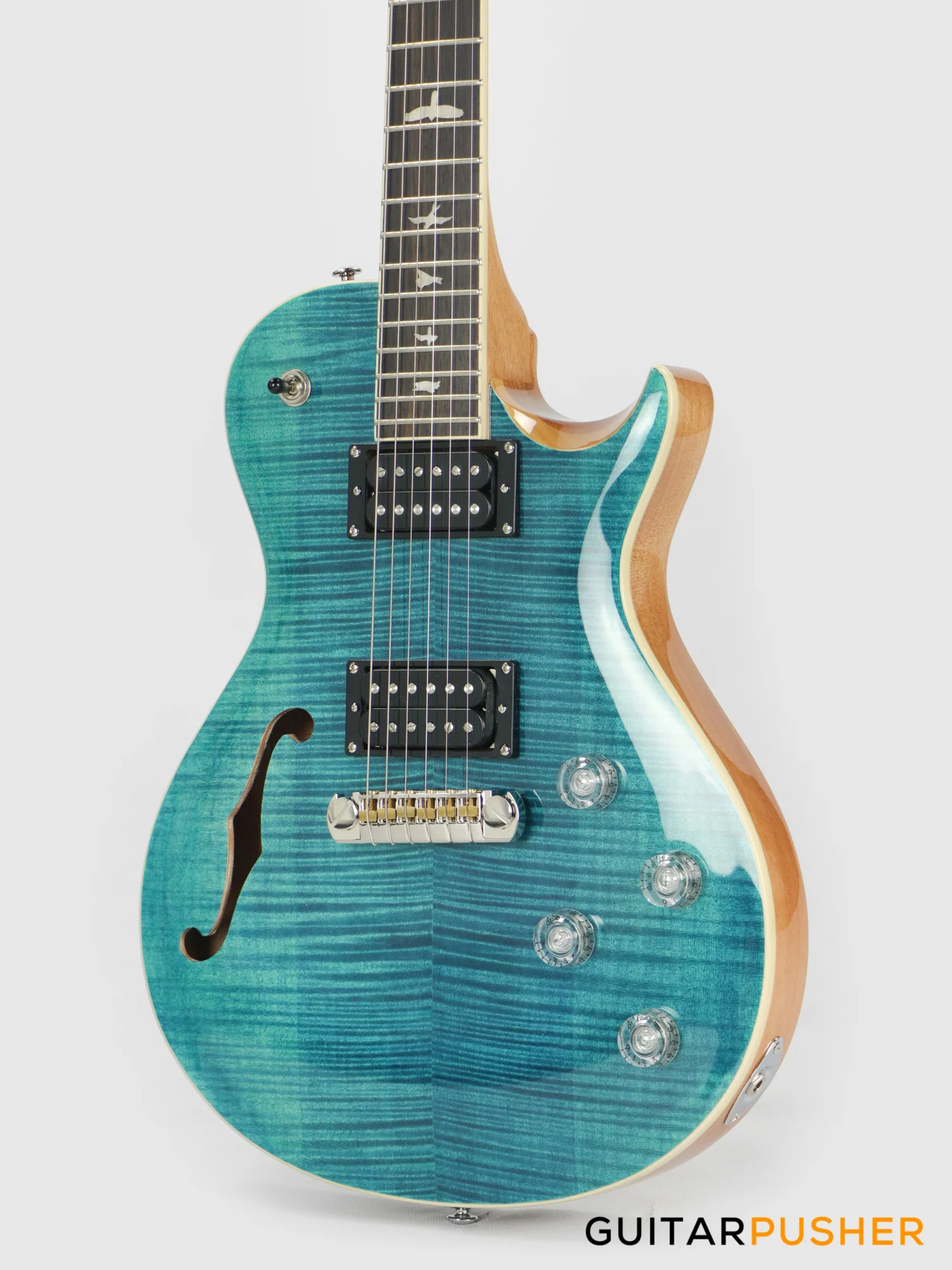 PRS Guitars SE Zach Myers Signature Semi-Hollow Electric Guitar (Myers Blue) - Image 8