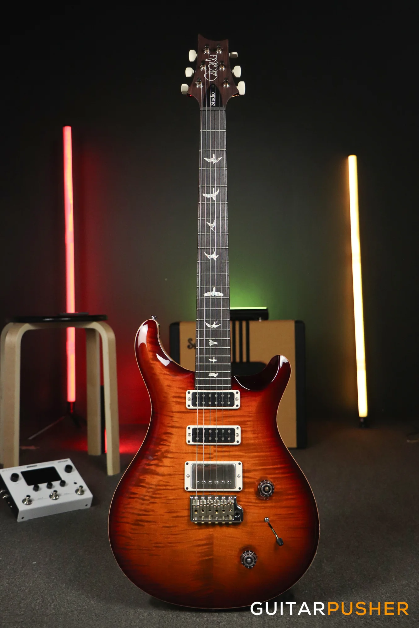 PRS Guitars Studio Electric Guitar (Dark Cherry Burst) - Image 2