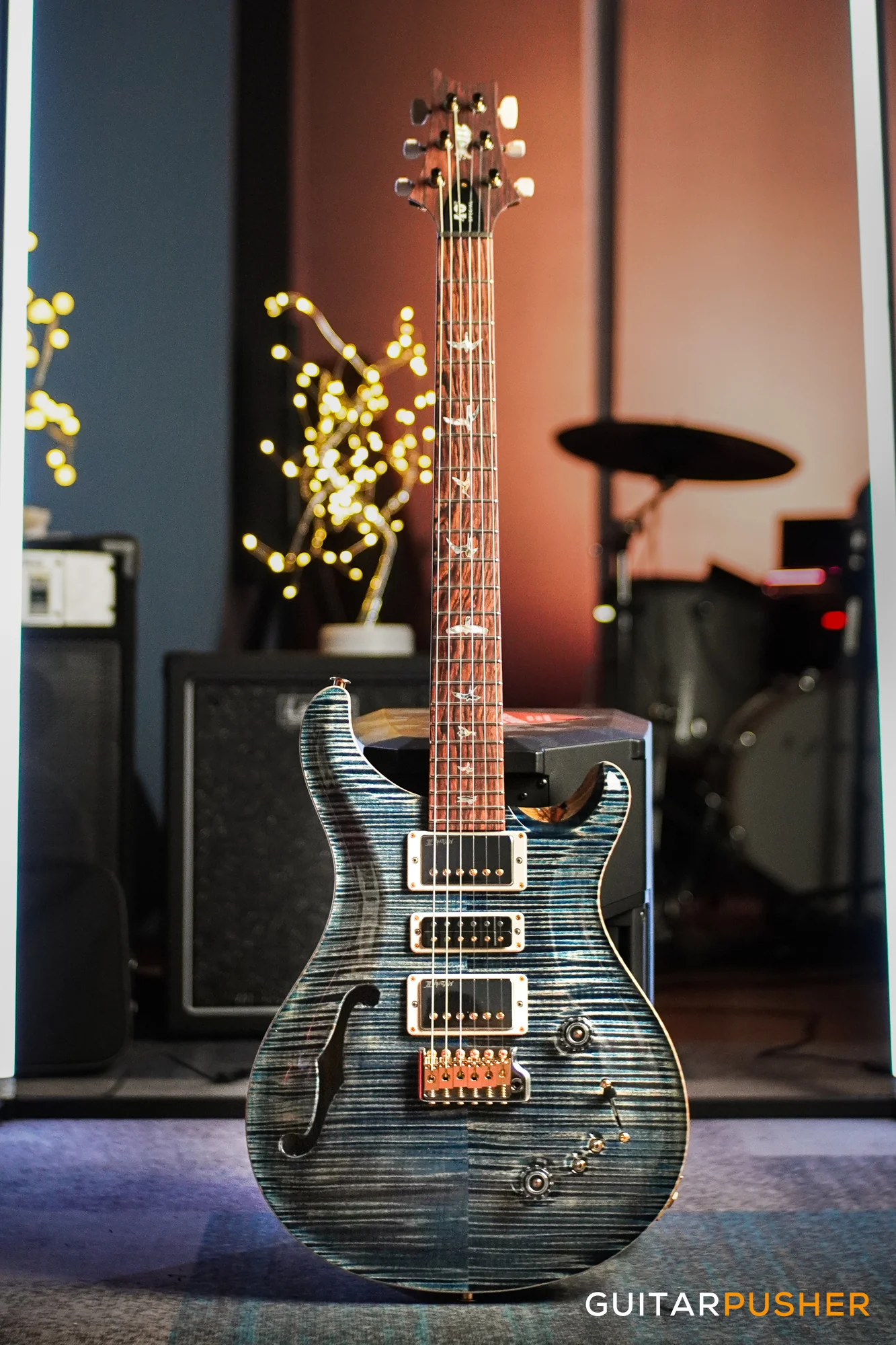 PRS Guitars USA 40th Anniversary Special Semi-Hollow Ltd. Ed. Electric Guitar (Faded Whale Blue - Artist Grade Top) - Image 2