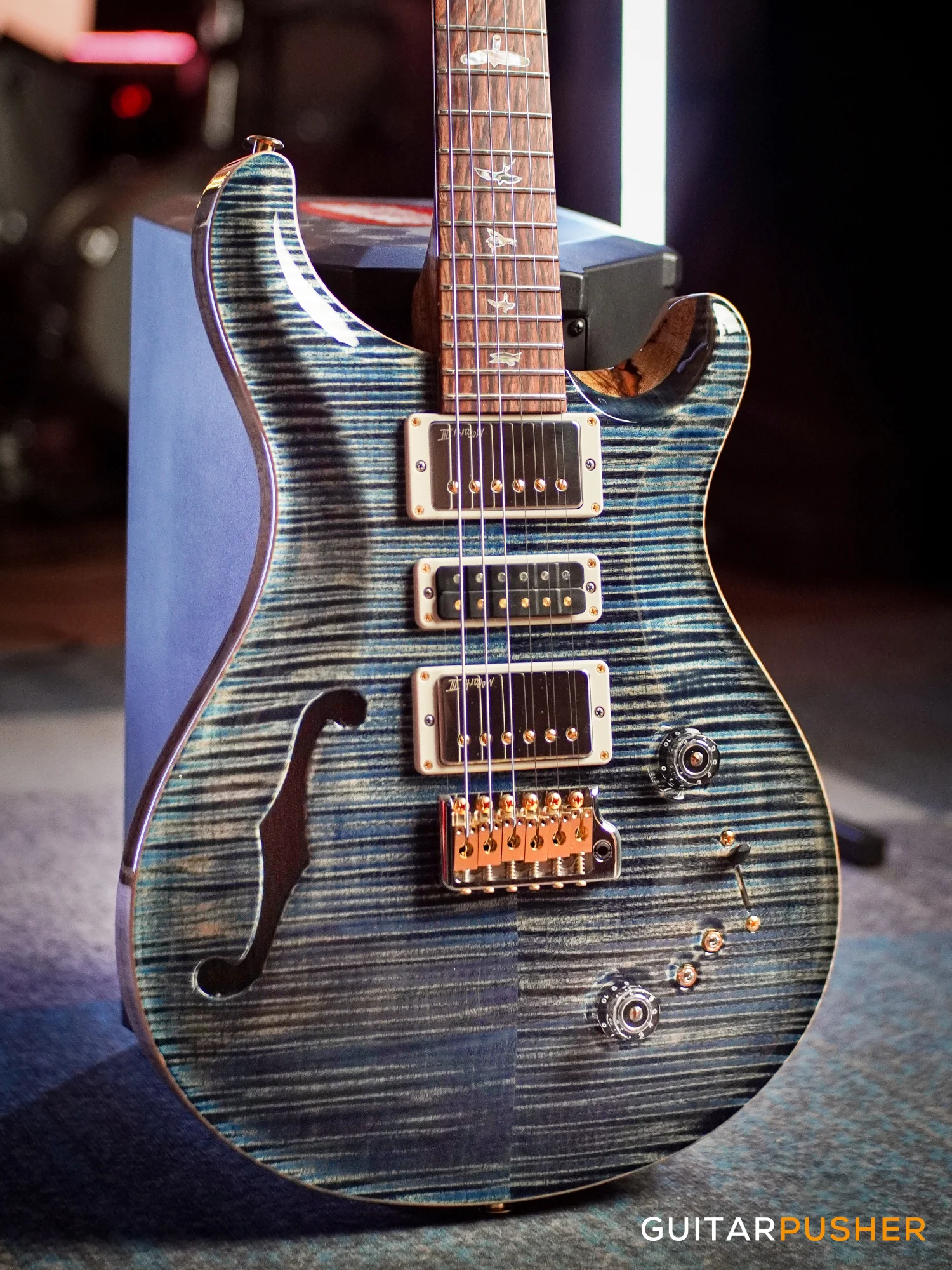 PRS Guitars USA 40th Anniversary Special Semi-Hollow Ltd. Ed. Electric Guitar (Faded Whale Blue - Artist Grade Top) - Image 3