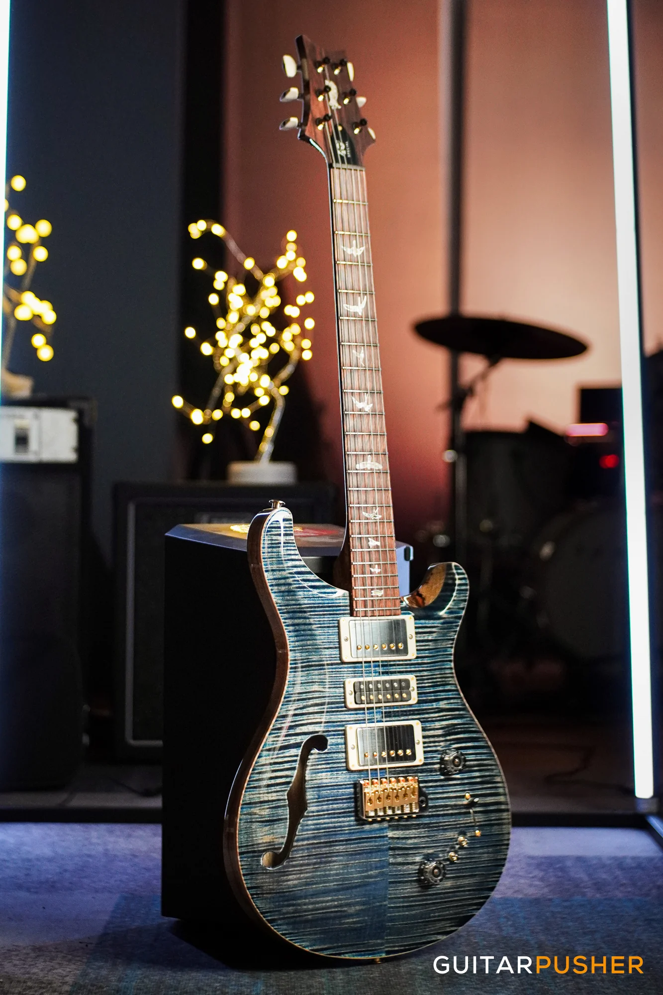 PRS Guitars USA 40th Anniversary Special Semi-Hollow Ltd. Ed. Electric Guitar (Faded Whale Blue - Artist Grade Top) - Image 4