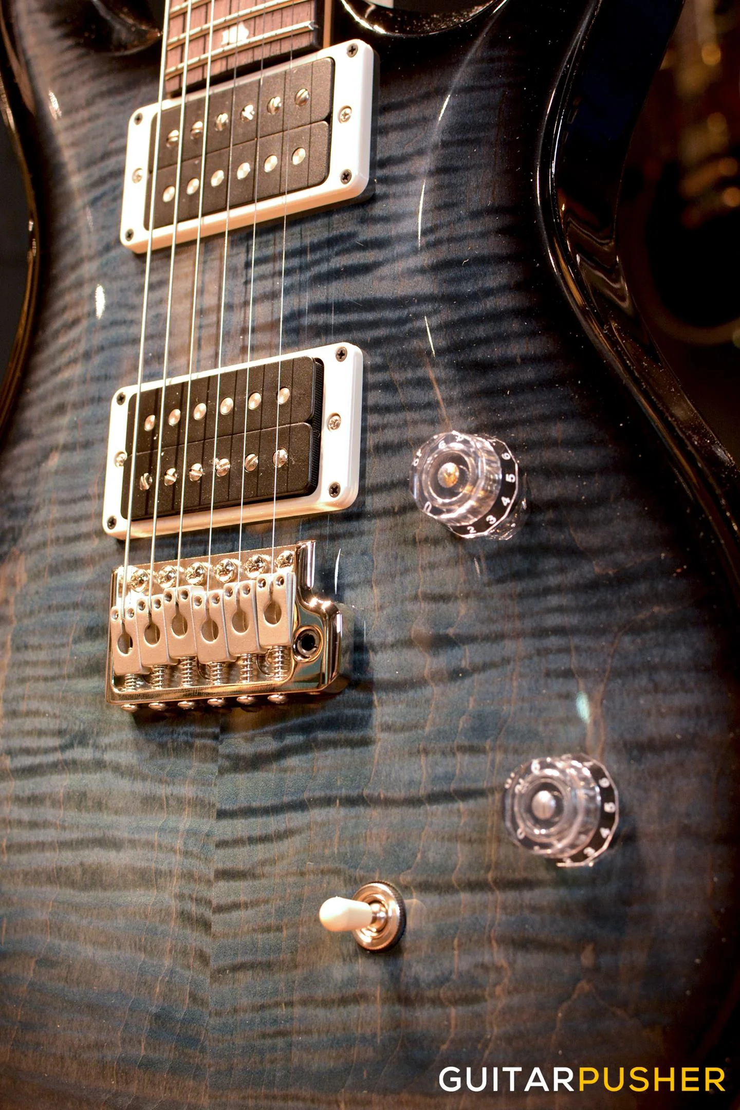 PRS Guitars USA Bolt-On CE 24 Faded Blue Smokeburst - Image 3