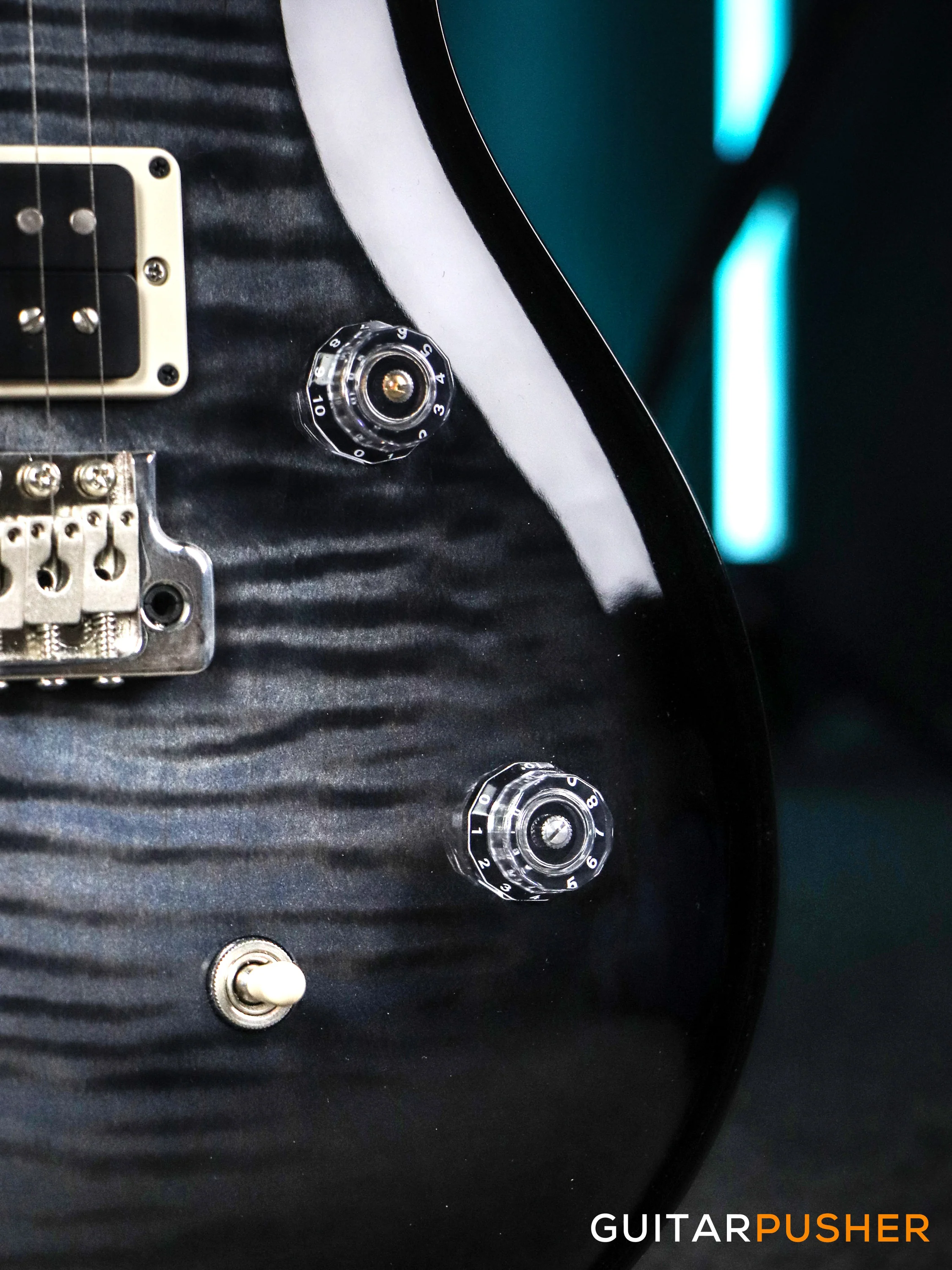 PRS Guitars USA Bolt-On CE 24 Semi-Hollow Faded Blue Smokeburst - Image 5