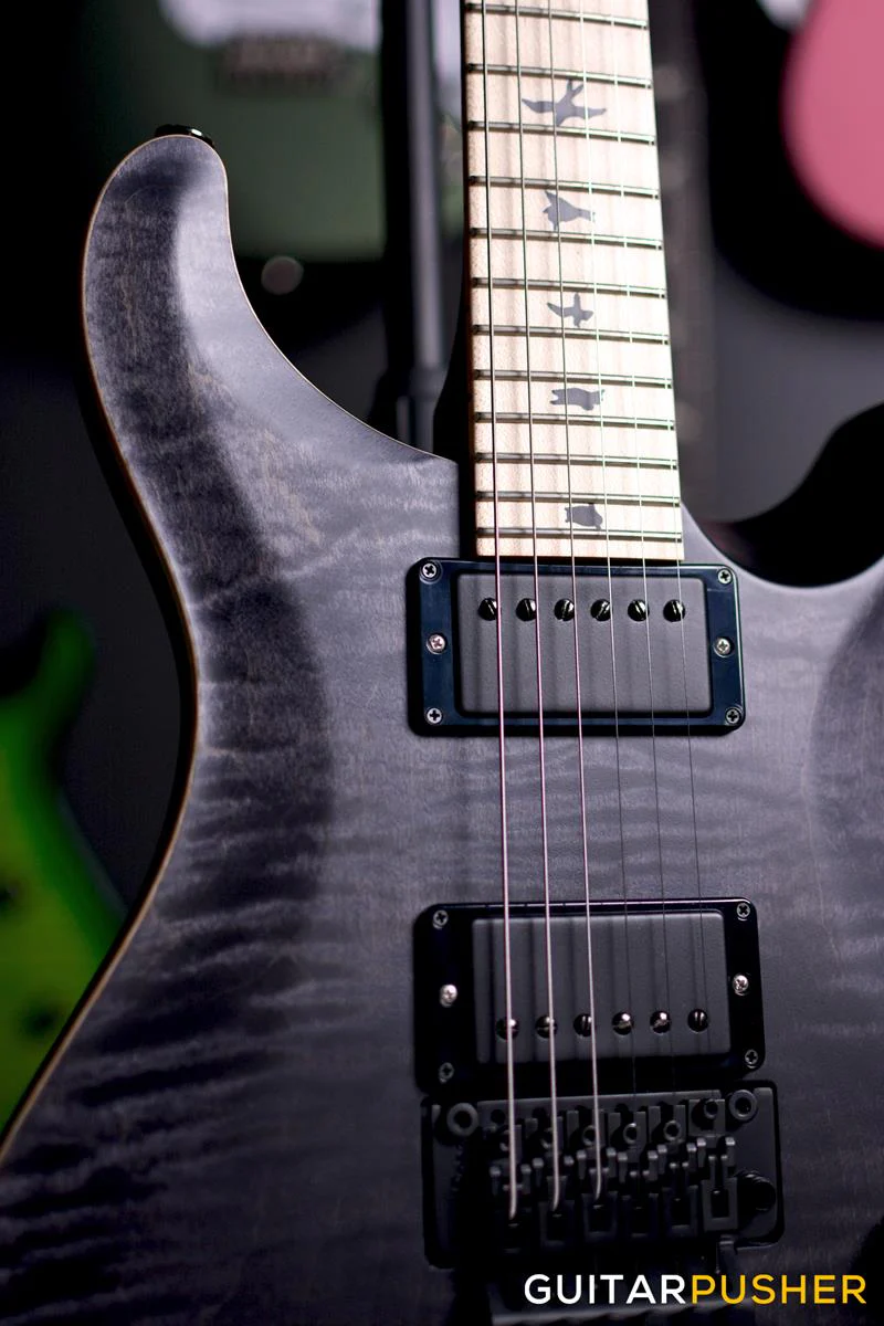 PRS Guitars USA CE 24 Floyd Dustie Waring Signature Electric Guitar (Grey Black) - Image 12