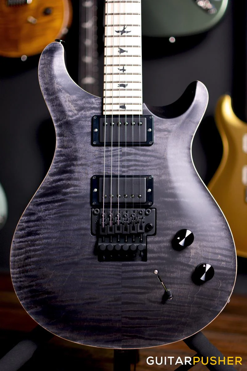 PRS Guitars USA CE 24 Floyd Dustie Waring Signature Electric Guitar (Grey Black) - Image 4