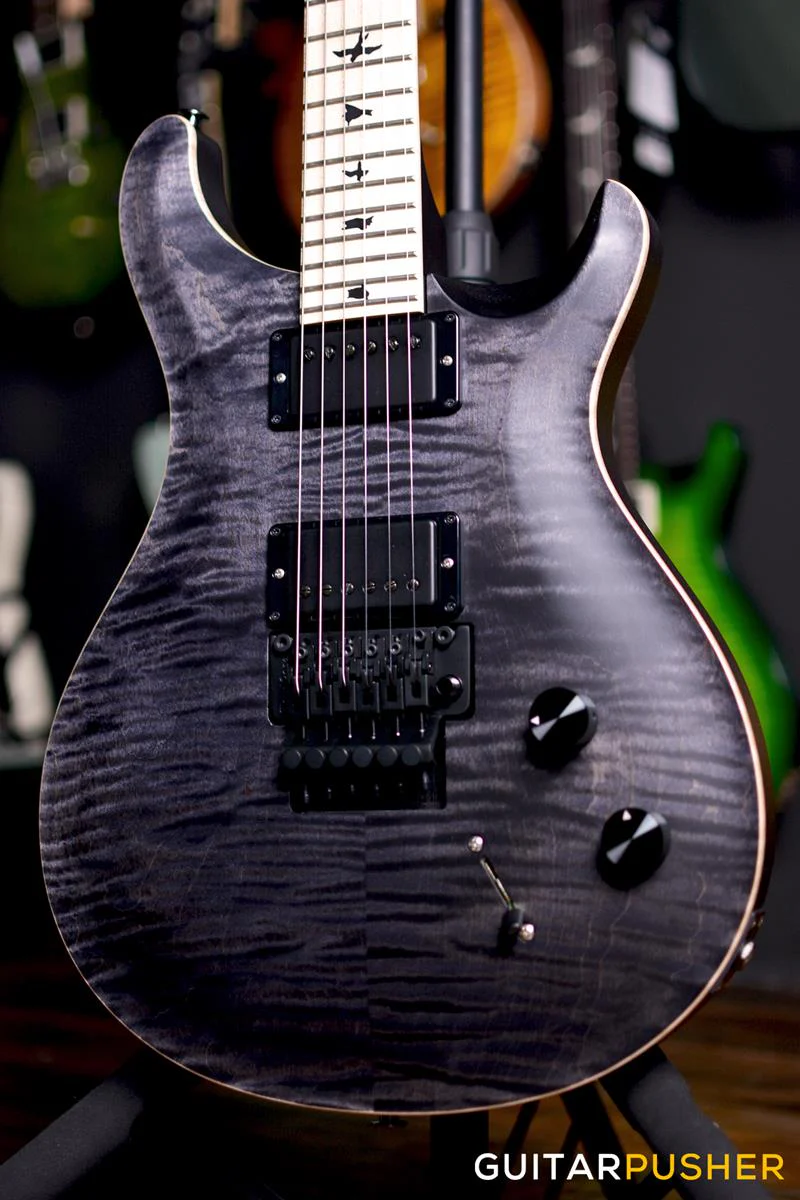 PRS Guitars USA CE 24 Floyd Dustie Waring Signature Electric Guitar (Grey Black) - Image 7