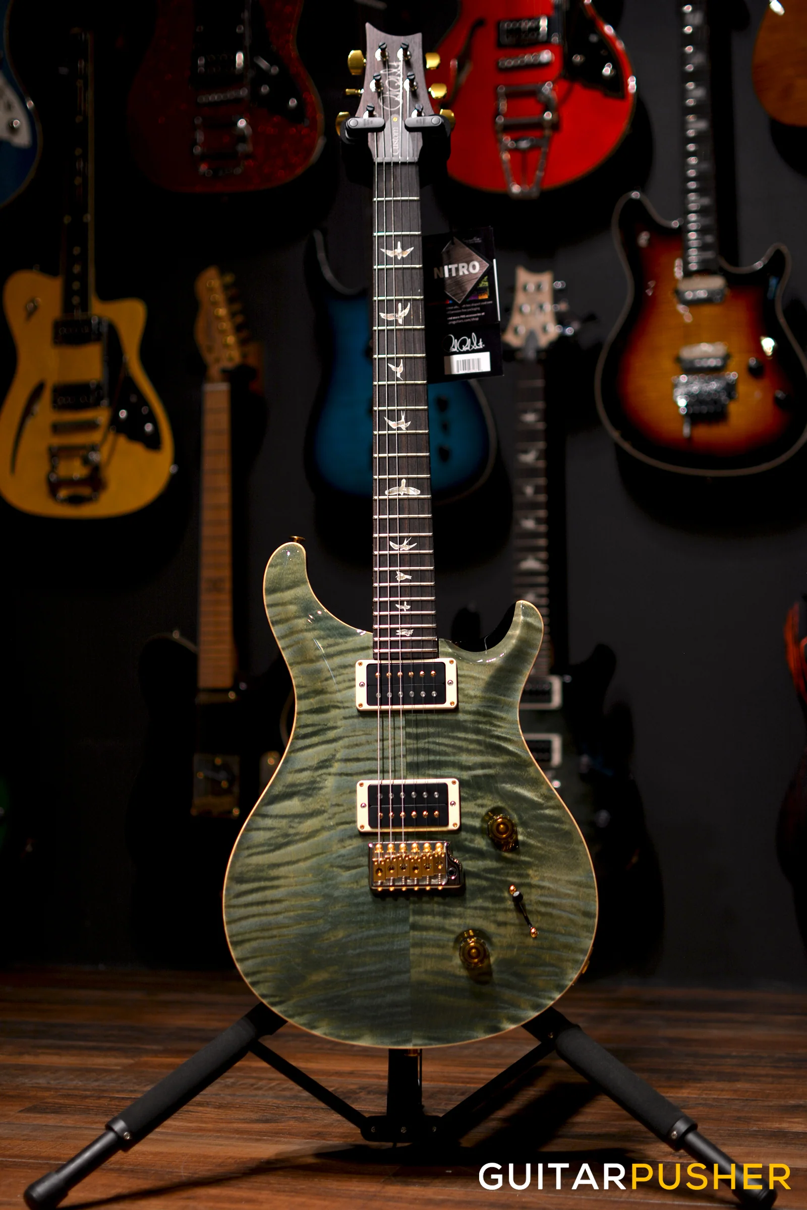 PRS Guitars USA Custom 22 Trampas Green 10-Top - Image 10