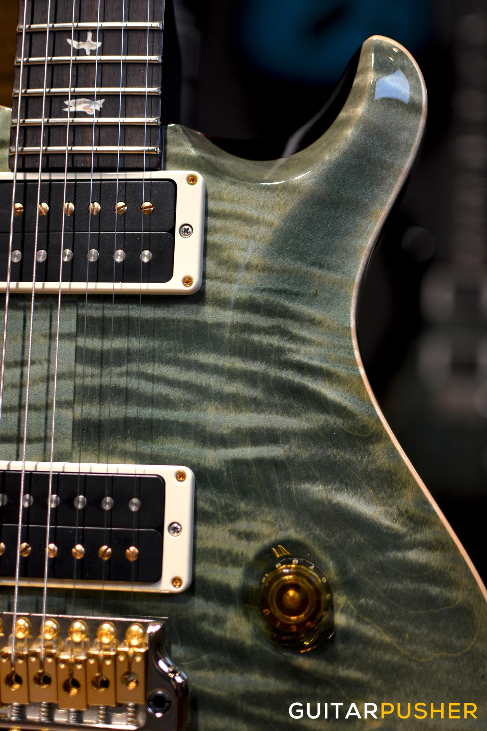 PRS Guitars USA Custom 22 Trampas Green 10-Top - Image 2