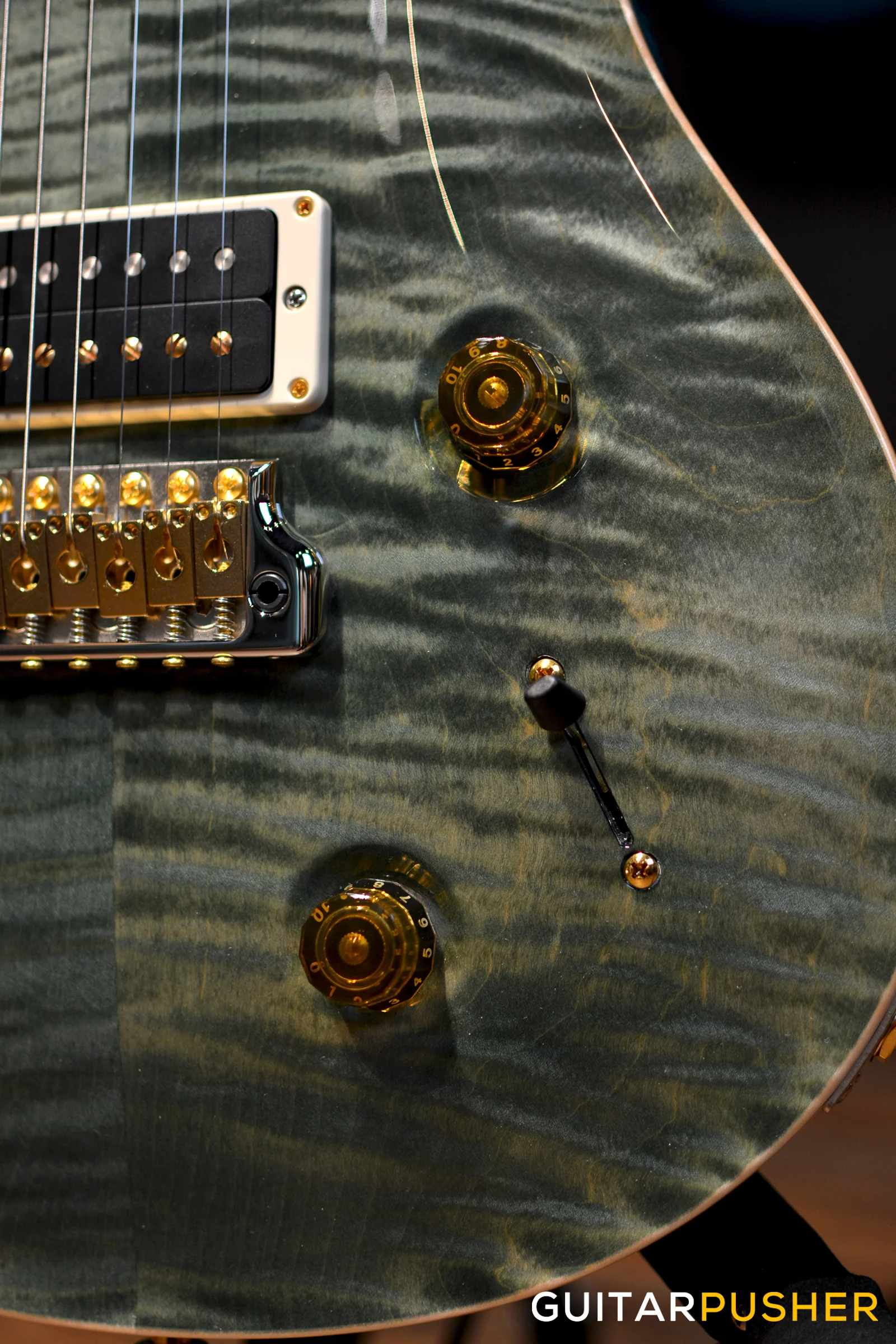 PRS Guitars USA Custom 22 Trampas Green 10-Top - Image 3