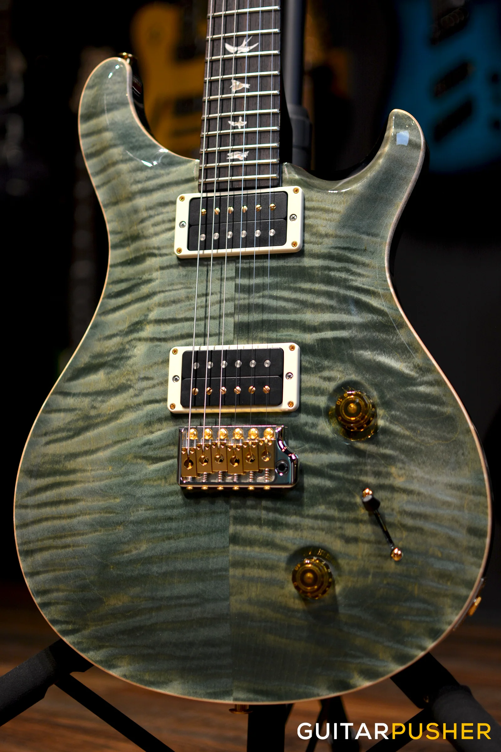 PRS Guitars USA Custom 22 Trampas Green 10-Top - Image 4