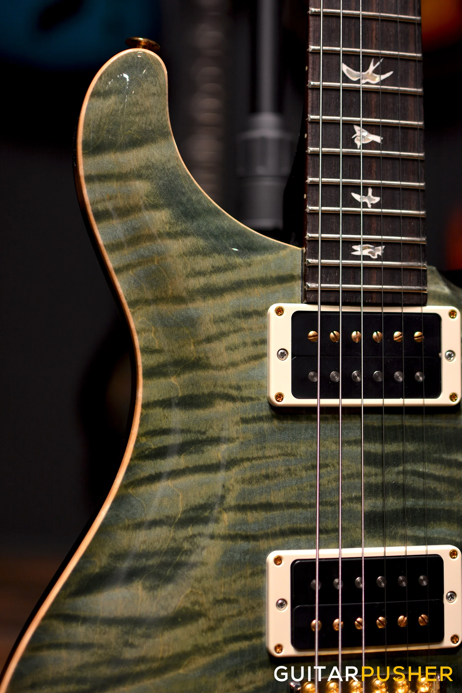 PRS Guitars USA Custom 22 Trampas Green 10-Top - Image 6