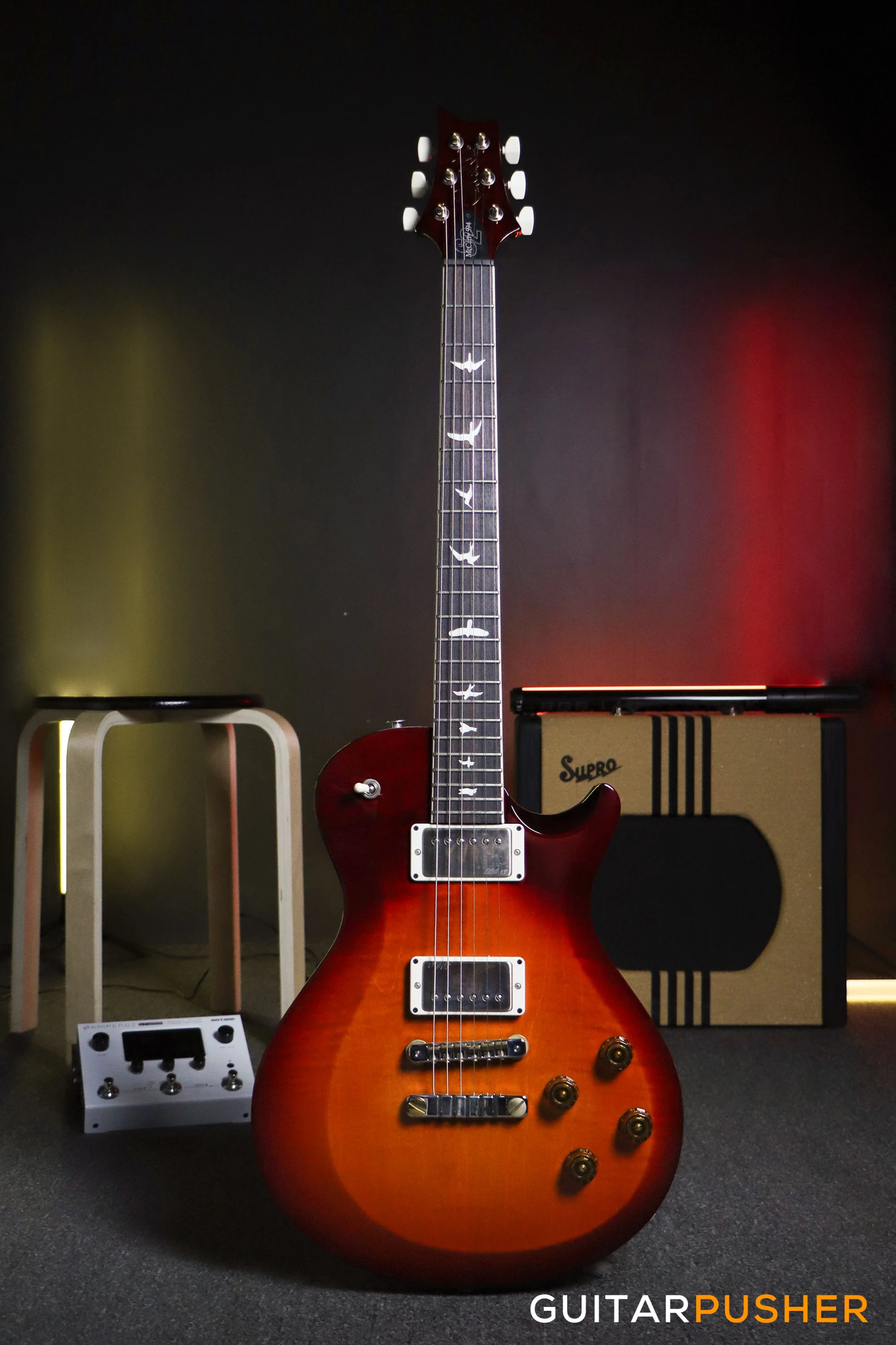 PRS Guitars USA S2 McCarty 594 Singlecut Electric Guitar - Dark Cherry Sunburst - Image 2