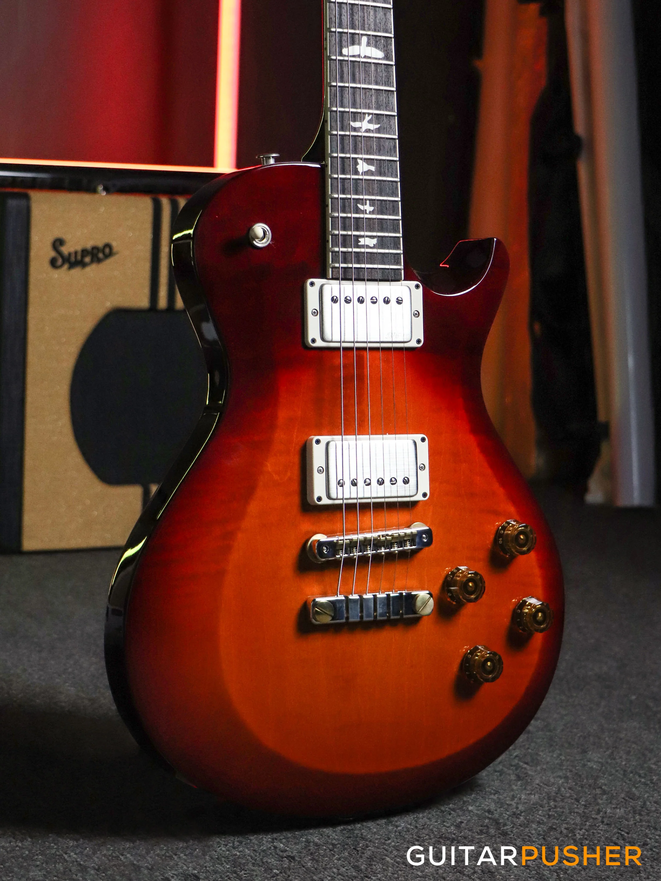 PRS Guitars USA S2 McCarty 594 Singlecut Electric Guitar - Dark Cherry Sunburst - Image 3