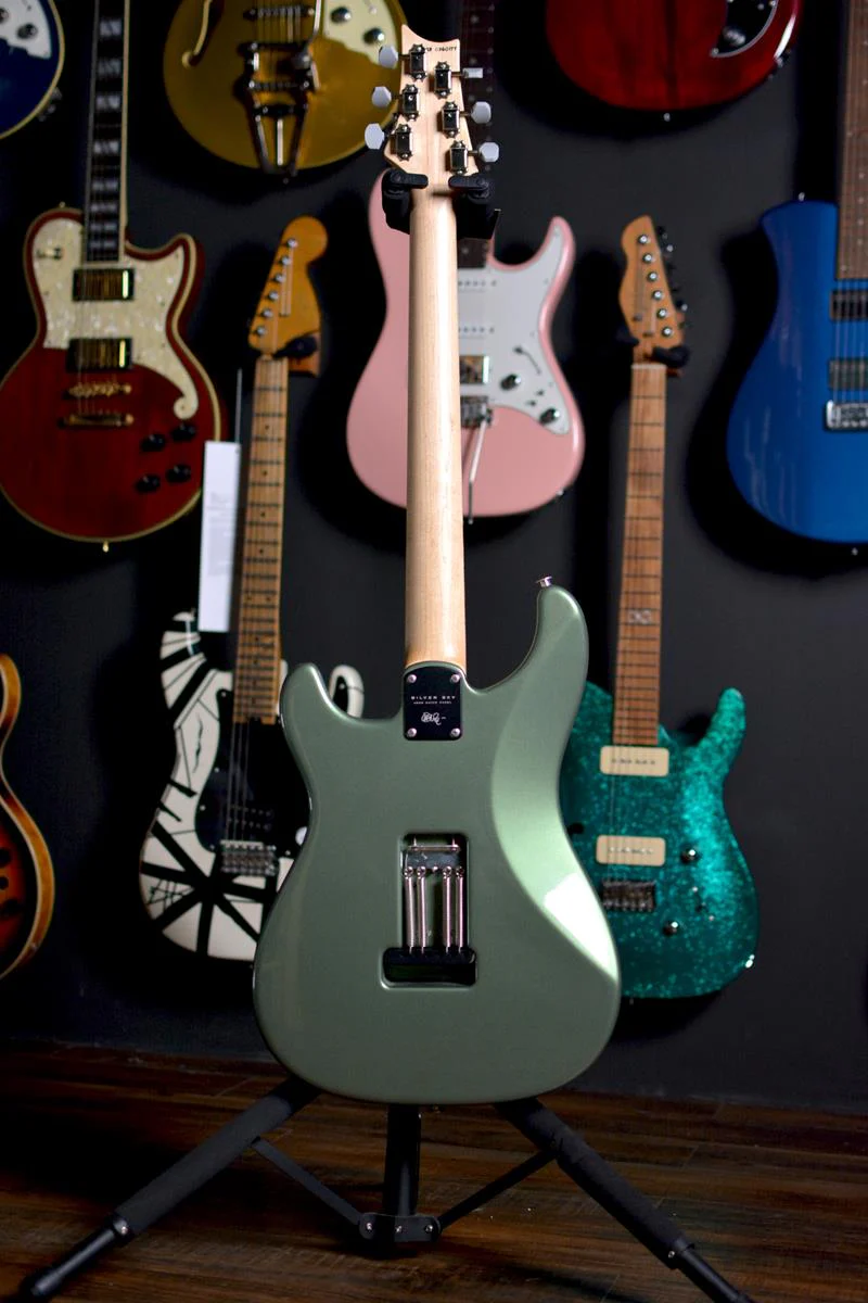 PRS Guitars USA Silver Sky w/ Maple Fingerboard - Orion Green - Image 11