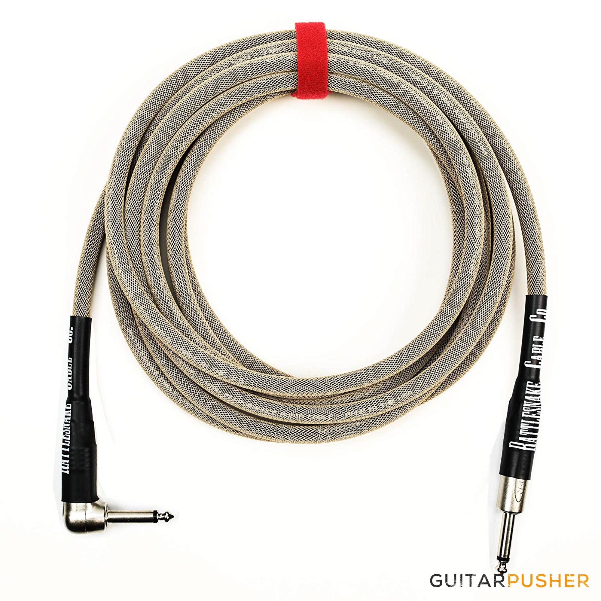 Rattlesnake Standard Instrument Cable - Straight to R/A Nickel Plugs - Image 4