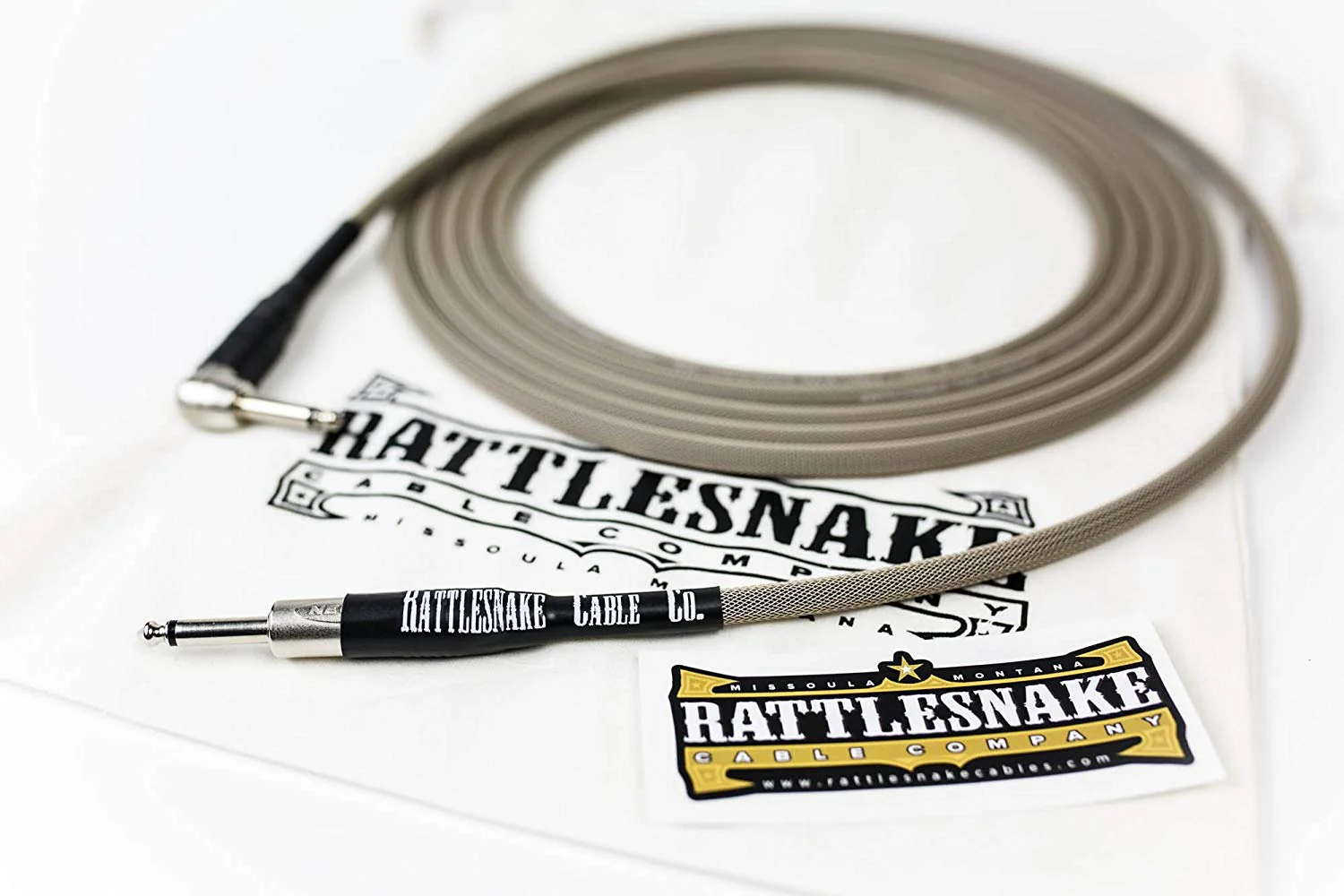 Rattlesnake Standard Instrument Cable - Straight to R/A Nickel Plugs - Image 5