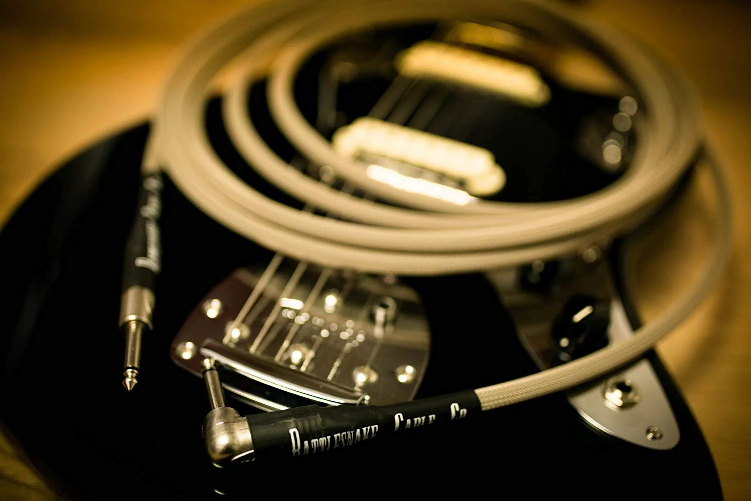 Rattlesnake Standard Instrument Cable - Straight to R/A Nickel Plugs - Image 6